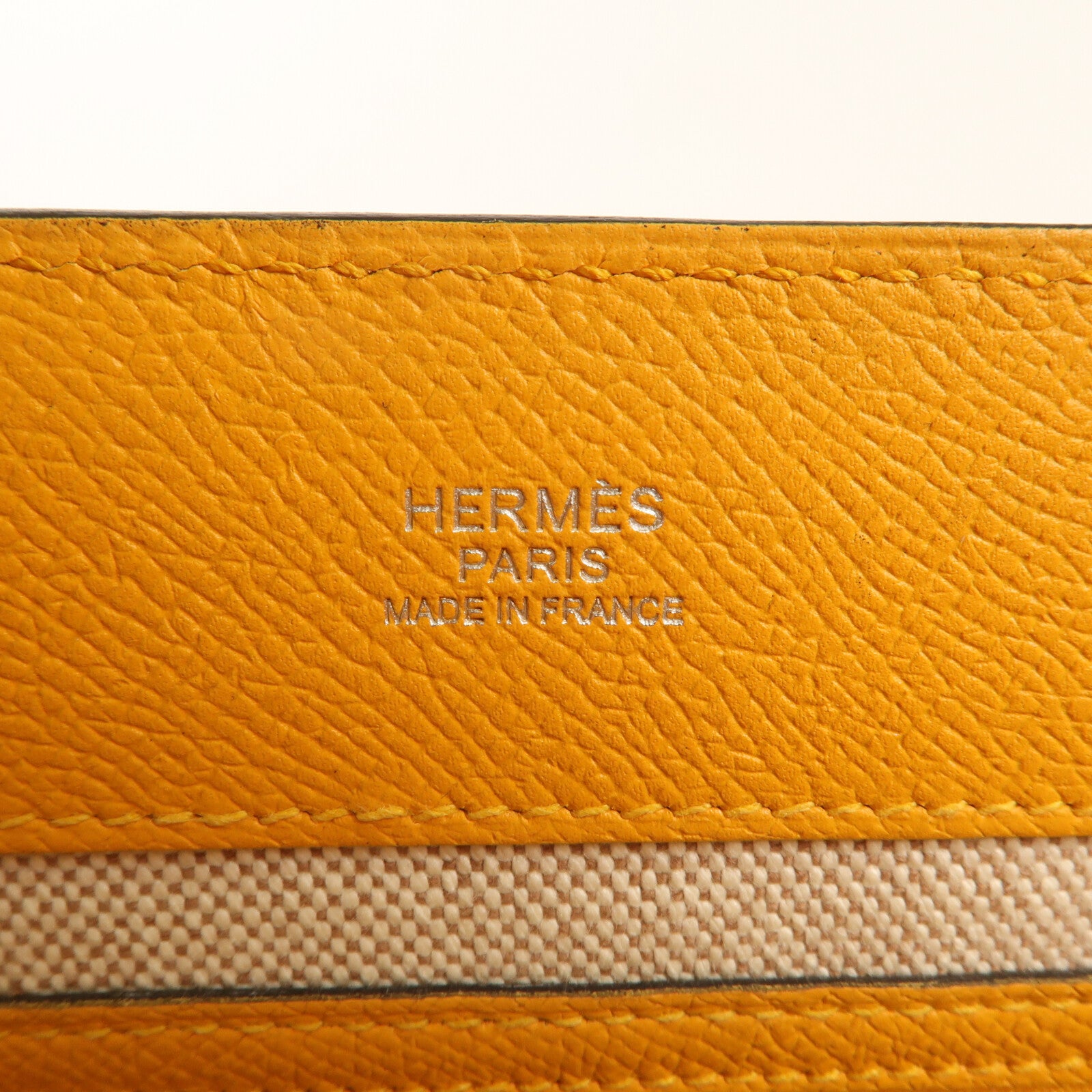 HERMES Epsom皮革Maxibox Cabas 30手挽袋Origan/Jaune D'or