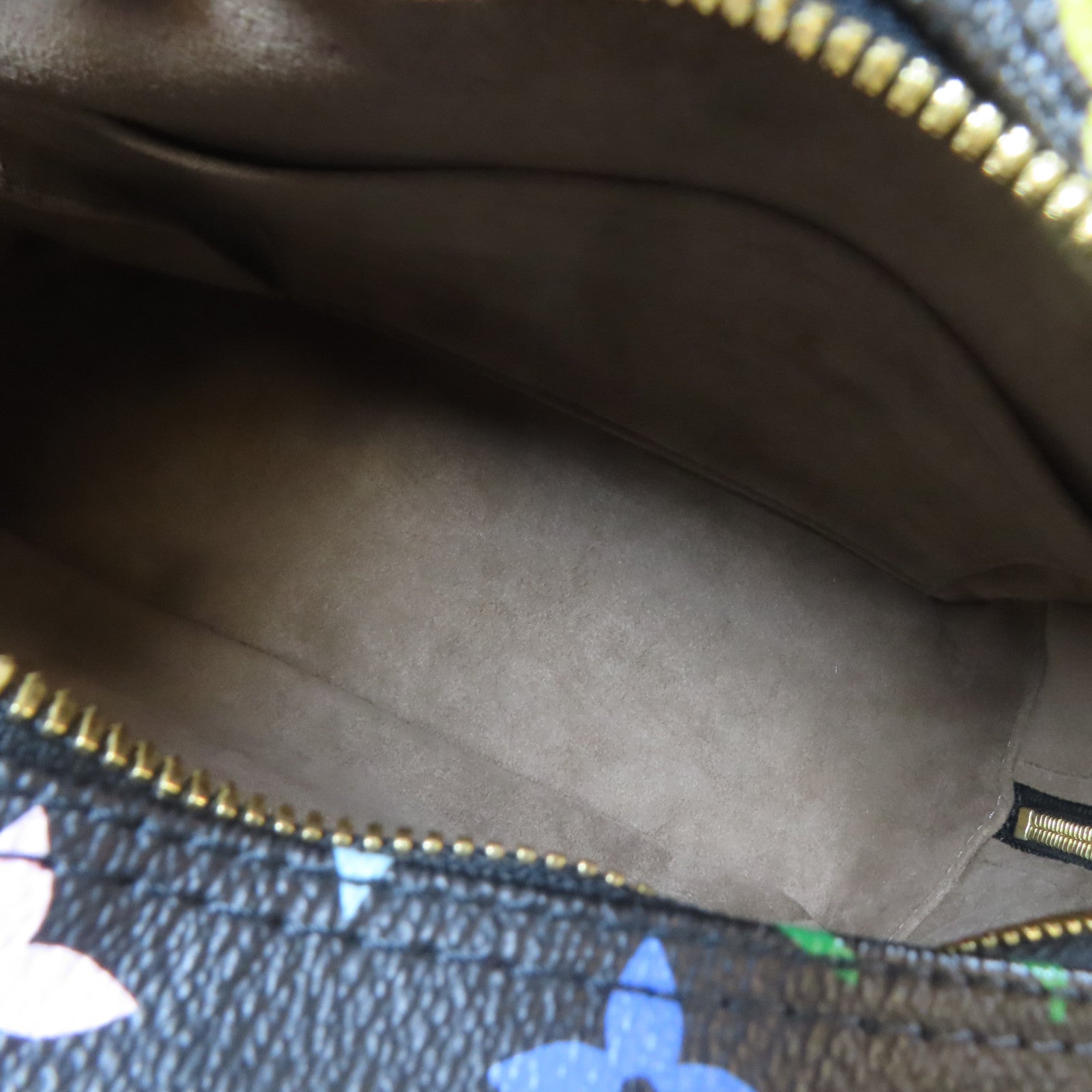 LOUIS VUITTON Monogram Multicolore Trouville金扣手挽袋黑色/彩色