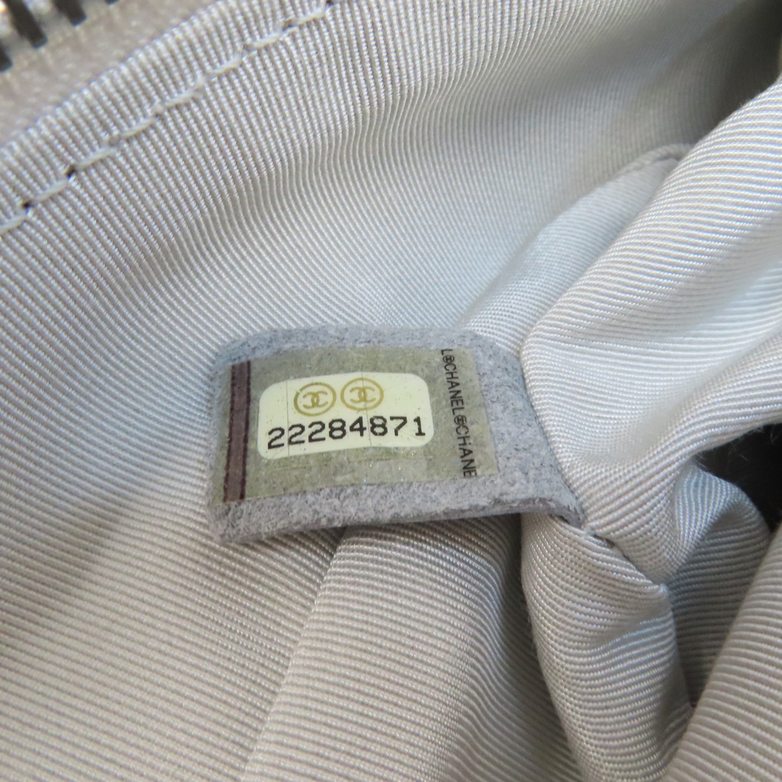 CHANEL 菱格牛皮皮革Waist Bag銀扣腰包銀色