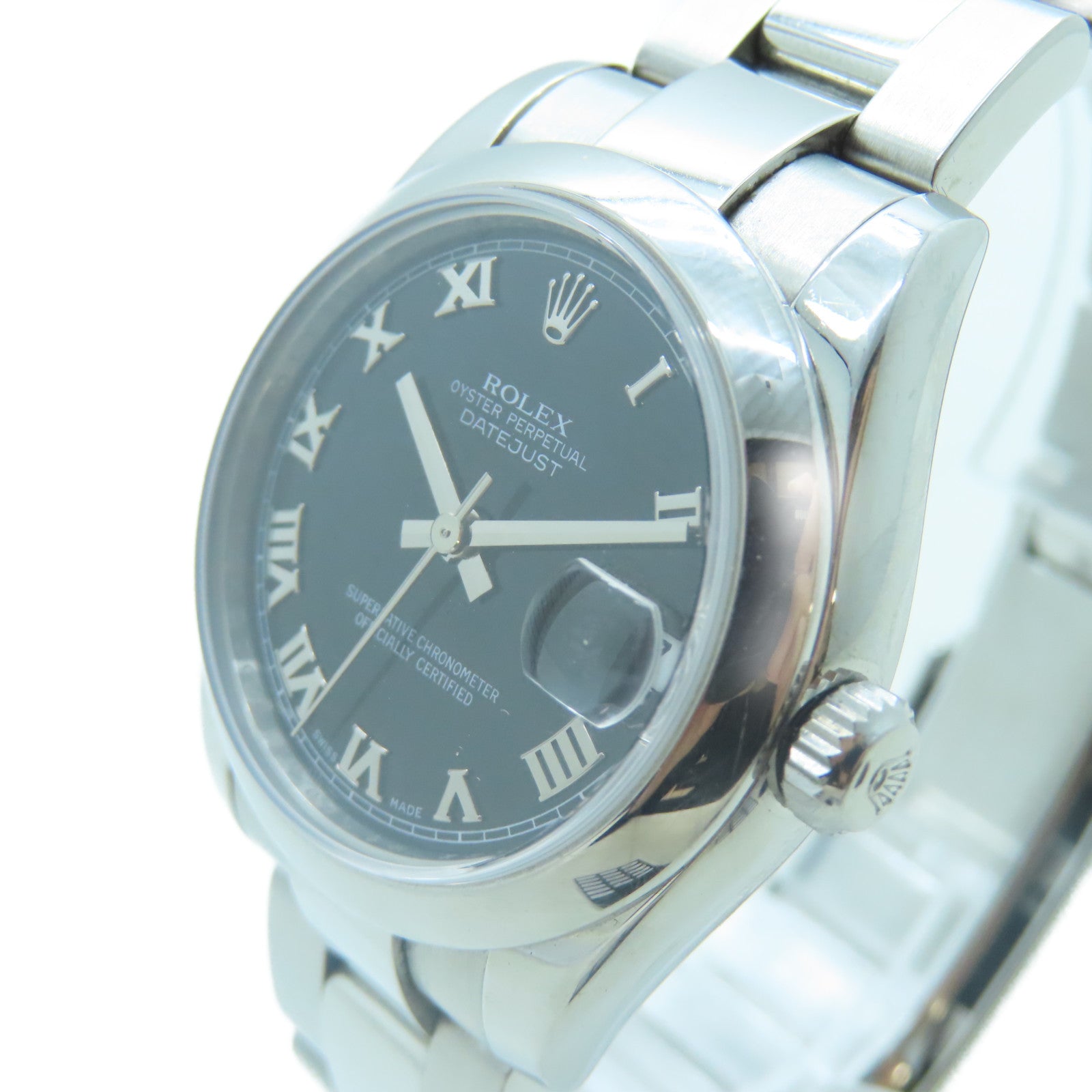 ROLEX Datejust不鏽鋼手錶自動機芯黑色