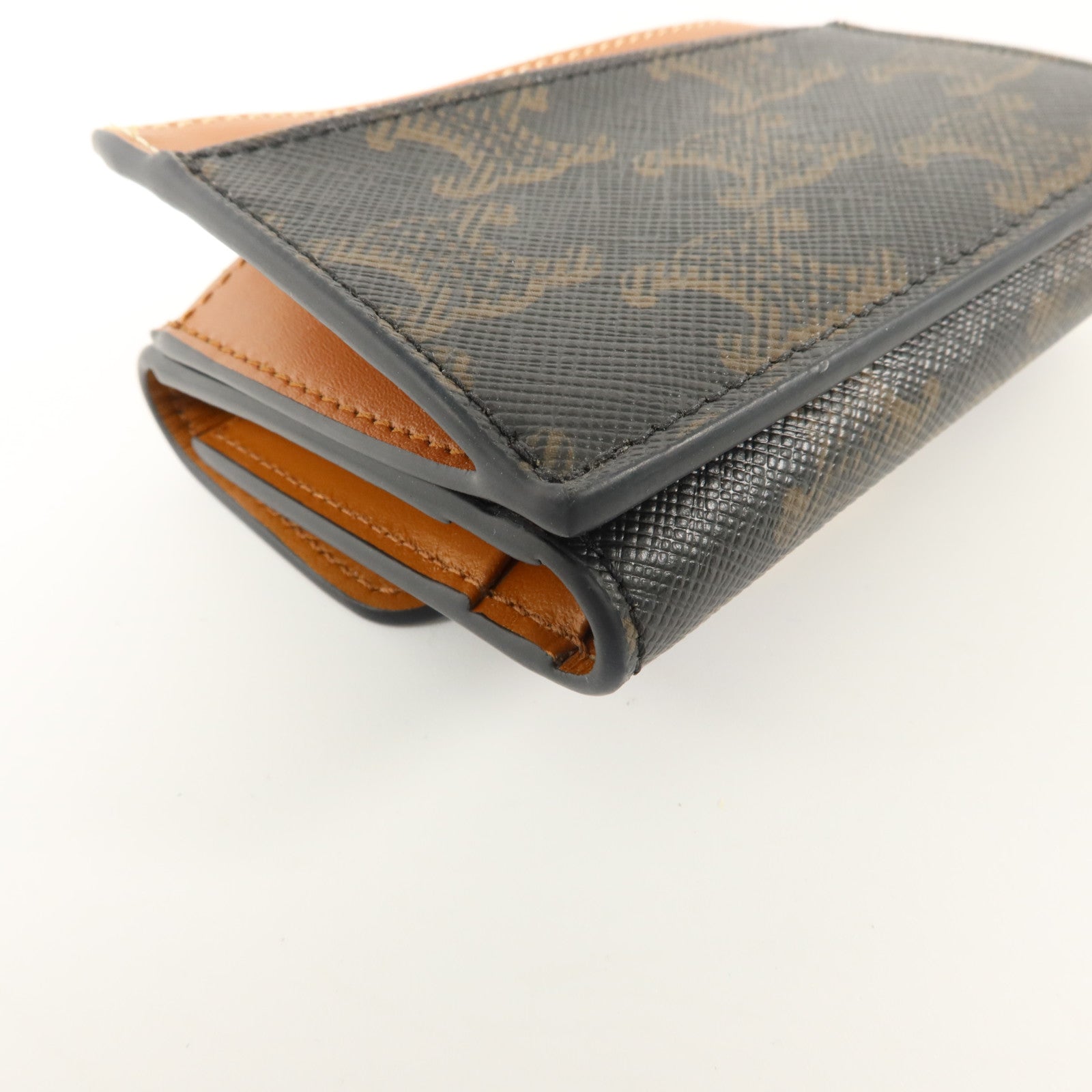 CELINE 塗層帆布Compact Wallet With Coin Triomphe錢包