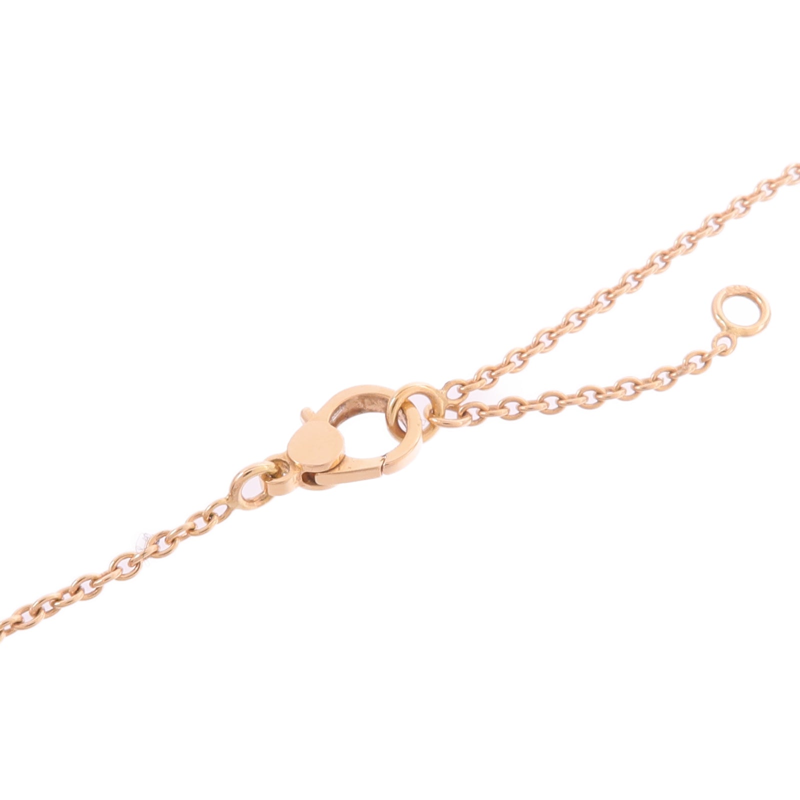 HERMES 18K玫瑰金Finesse Pendant鑽石項鍊