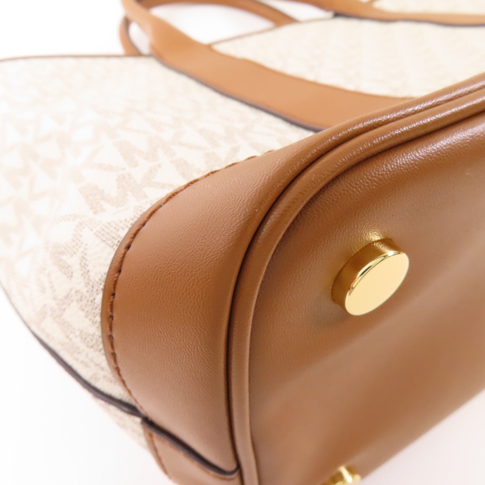 Michael Kors 塗層帆布2 Way Shoulder Bag金扣手挽肩背兩用袋