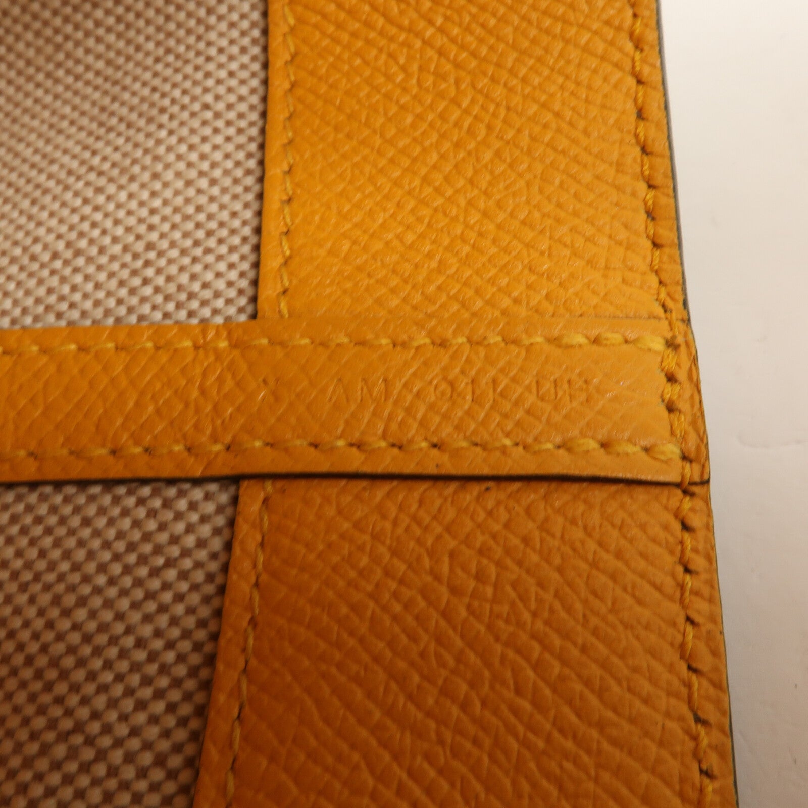 HERMES Epsom皮革Maxibox Cabas 30手挽袋Origan/Jaune D'or