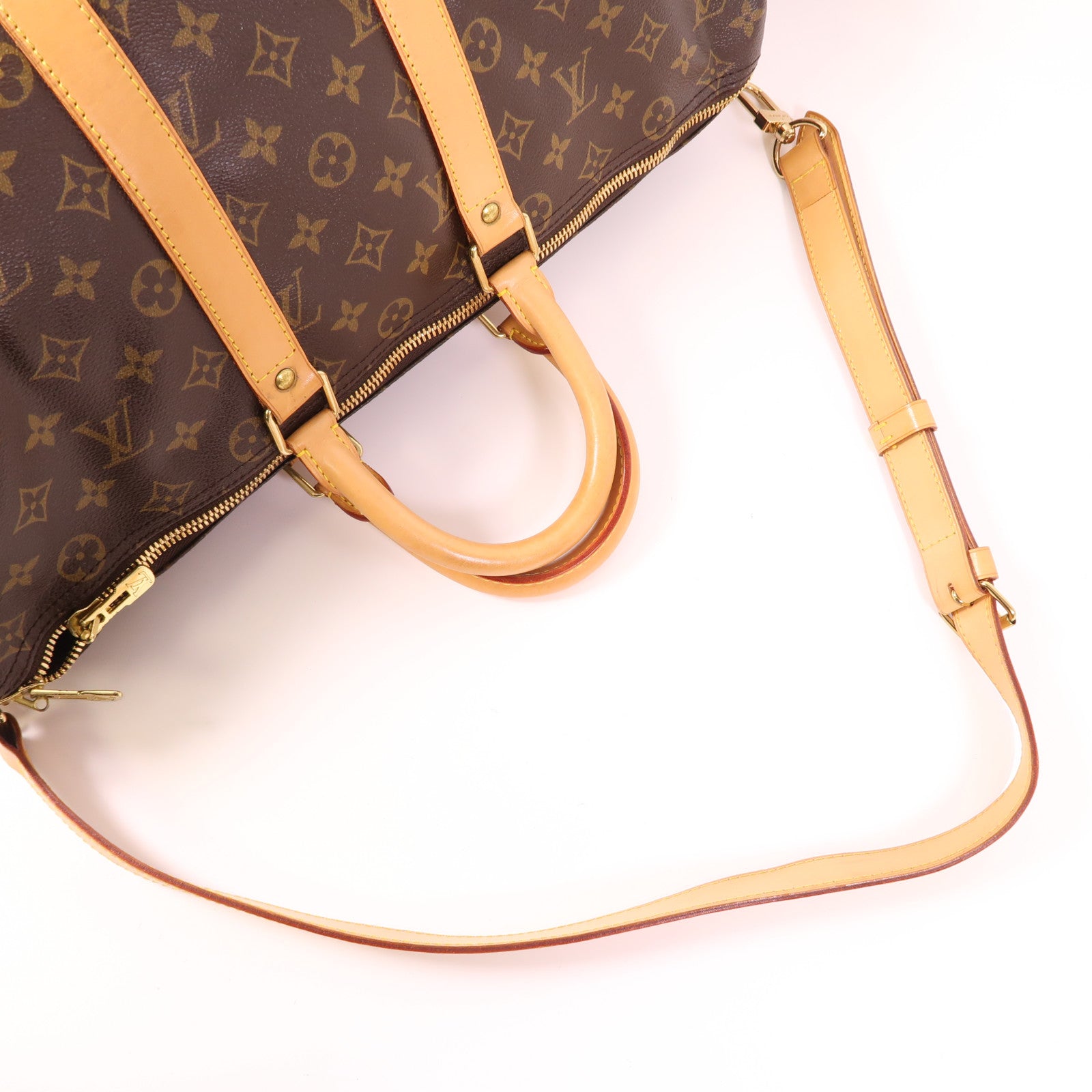 LOUIS VUITTON Monogram Keepall Bandoulière 45金扣手挽肩背兩用袋