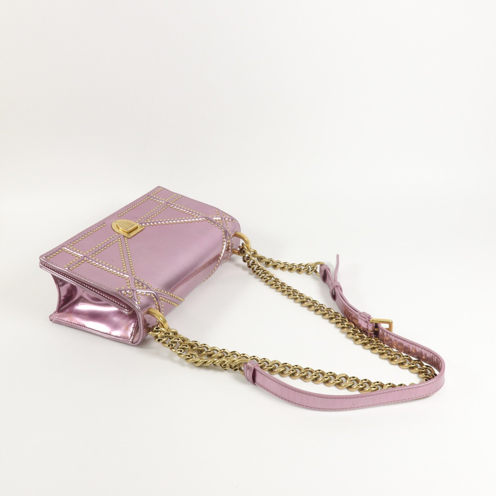Dior 牛皮皮革Diorama Small鏈帶肩背袋