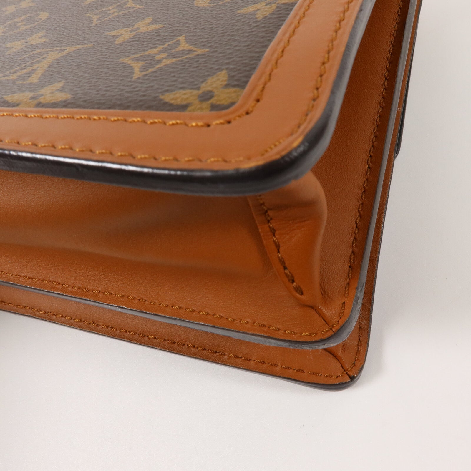 LOUIS VUITTON Monogram/Monogram Reverse Dauphine MM手挽肩背兩用袋