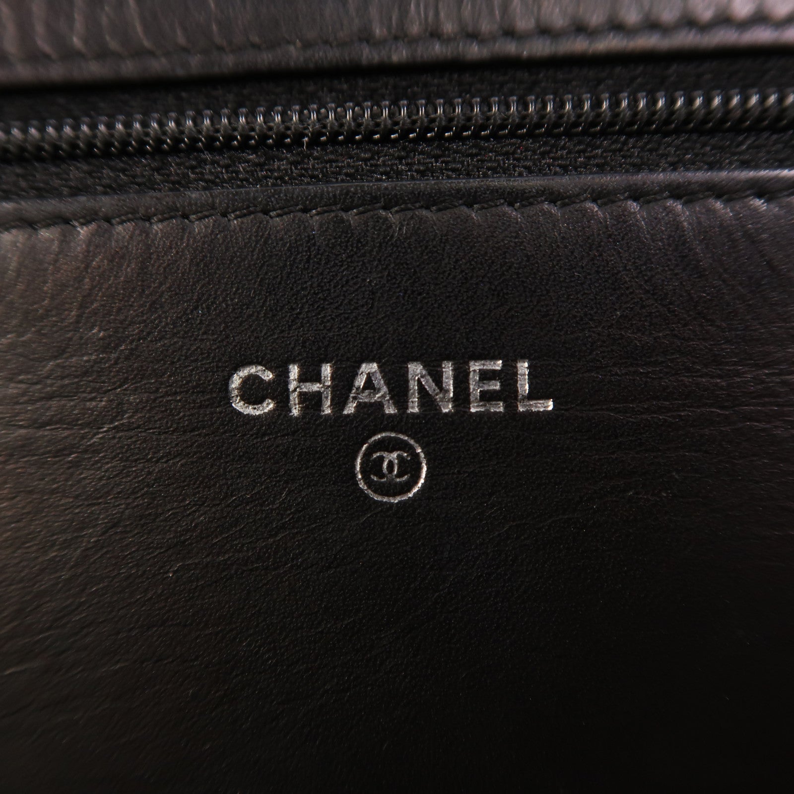 CHANEL 【激減優惠】羊皮皮革WOC Wallet On Chain銀扣鏈帶肩背袋