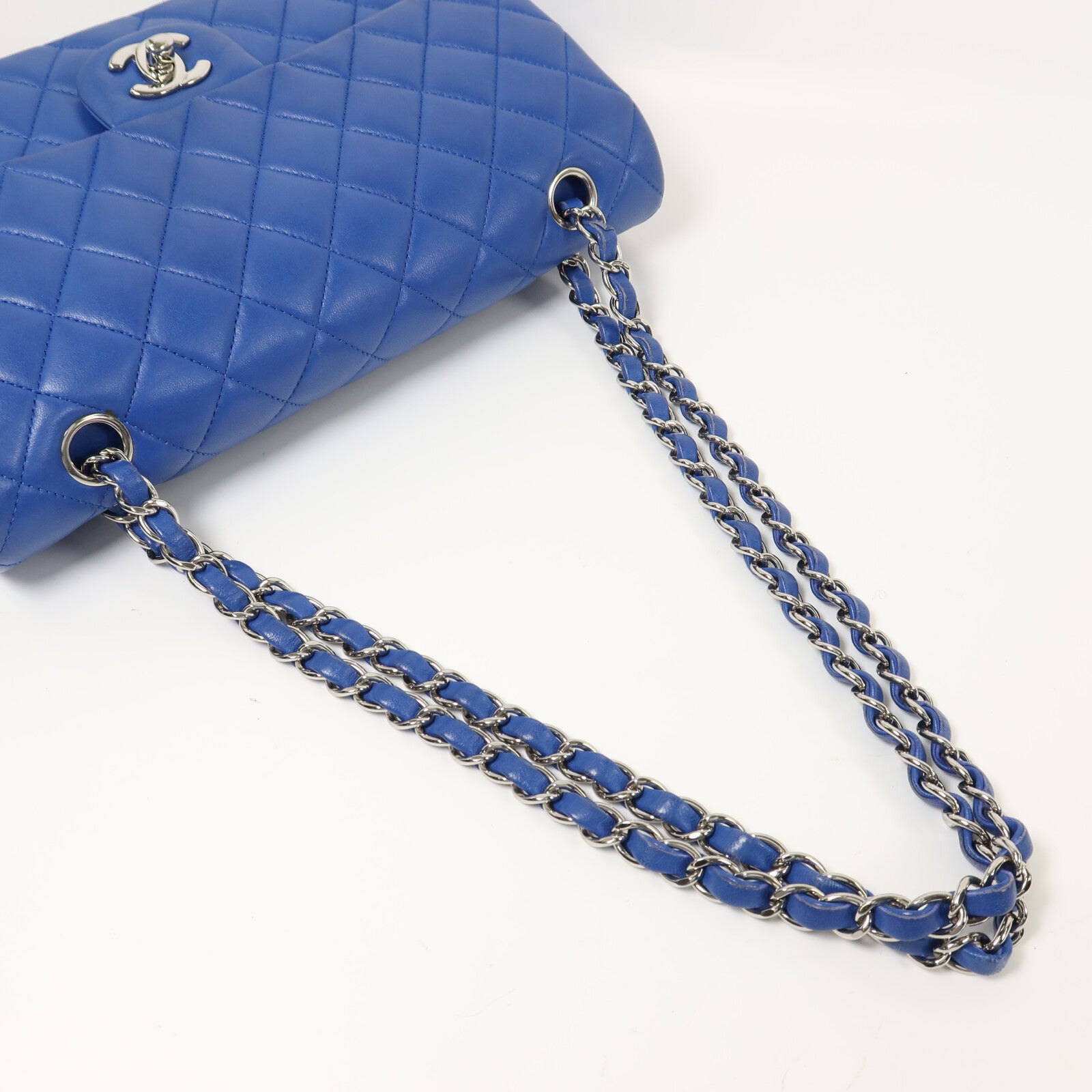 CHANEL 【激減優惠】羊皮皮革Classic 25銀扣鏈帶肩背袋