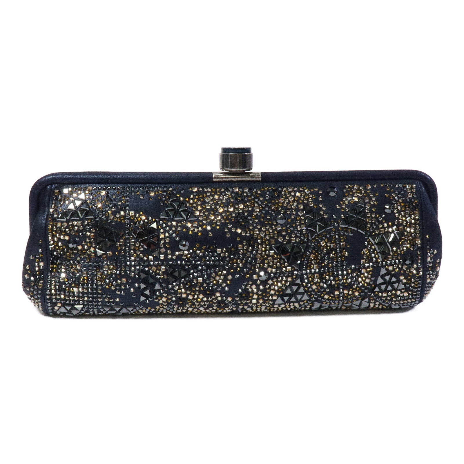 CHANEL 山羊皮皮革/水晶Metiers d'Art Crystal Clutch手拿包