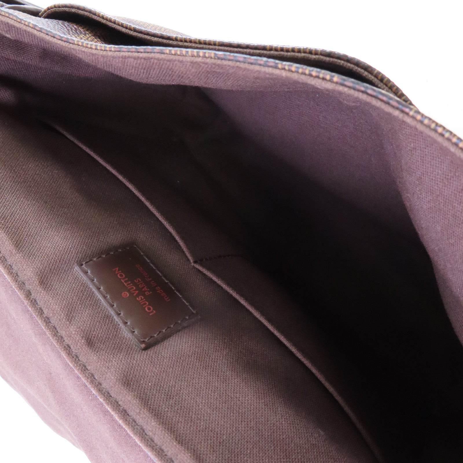 LOUIS VUITTON Damier Ebene Brooklyn MM Shoulder Bag肩背袋啡色