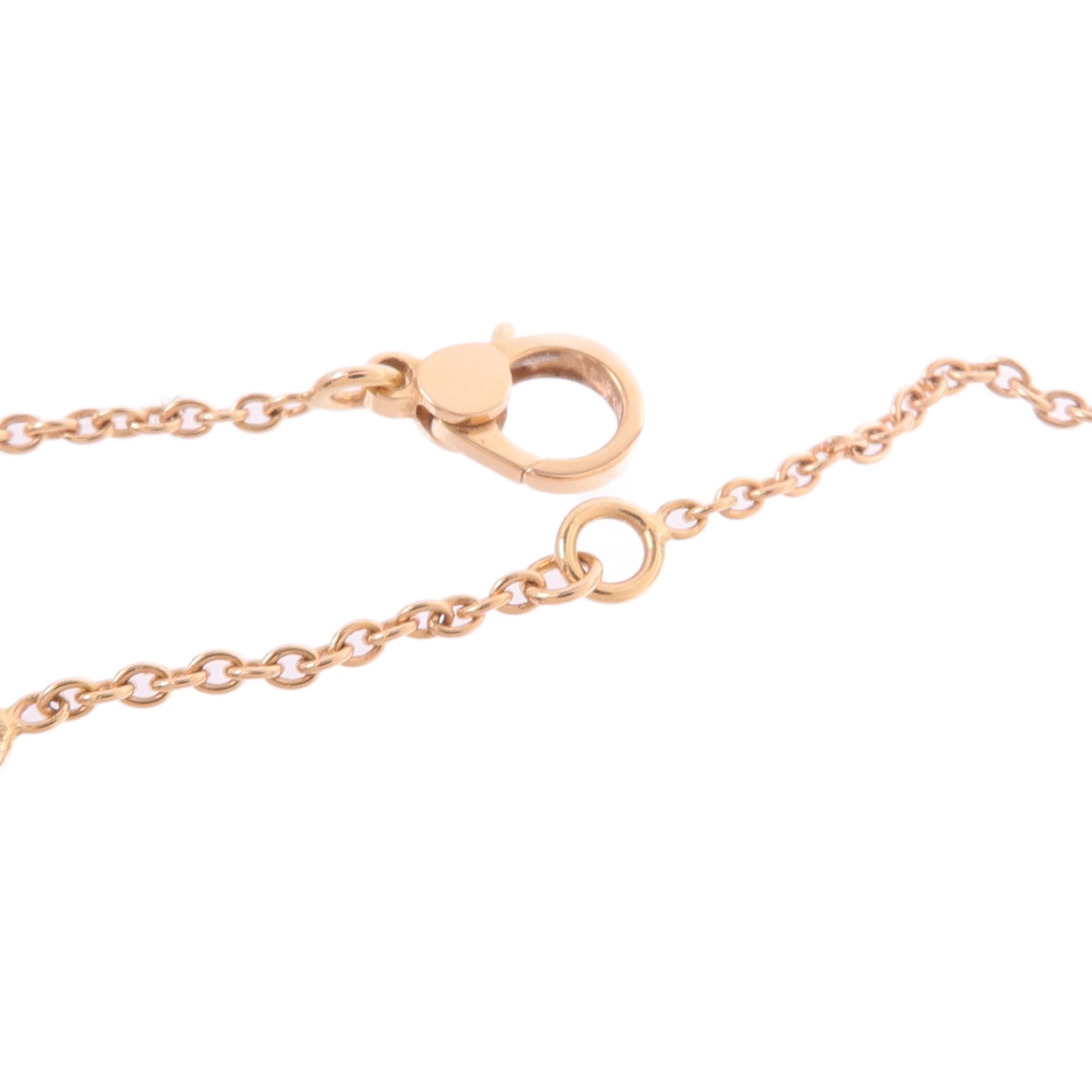 HERMES 18K玫瑰金Finesse Pendant鑽石項鍊