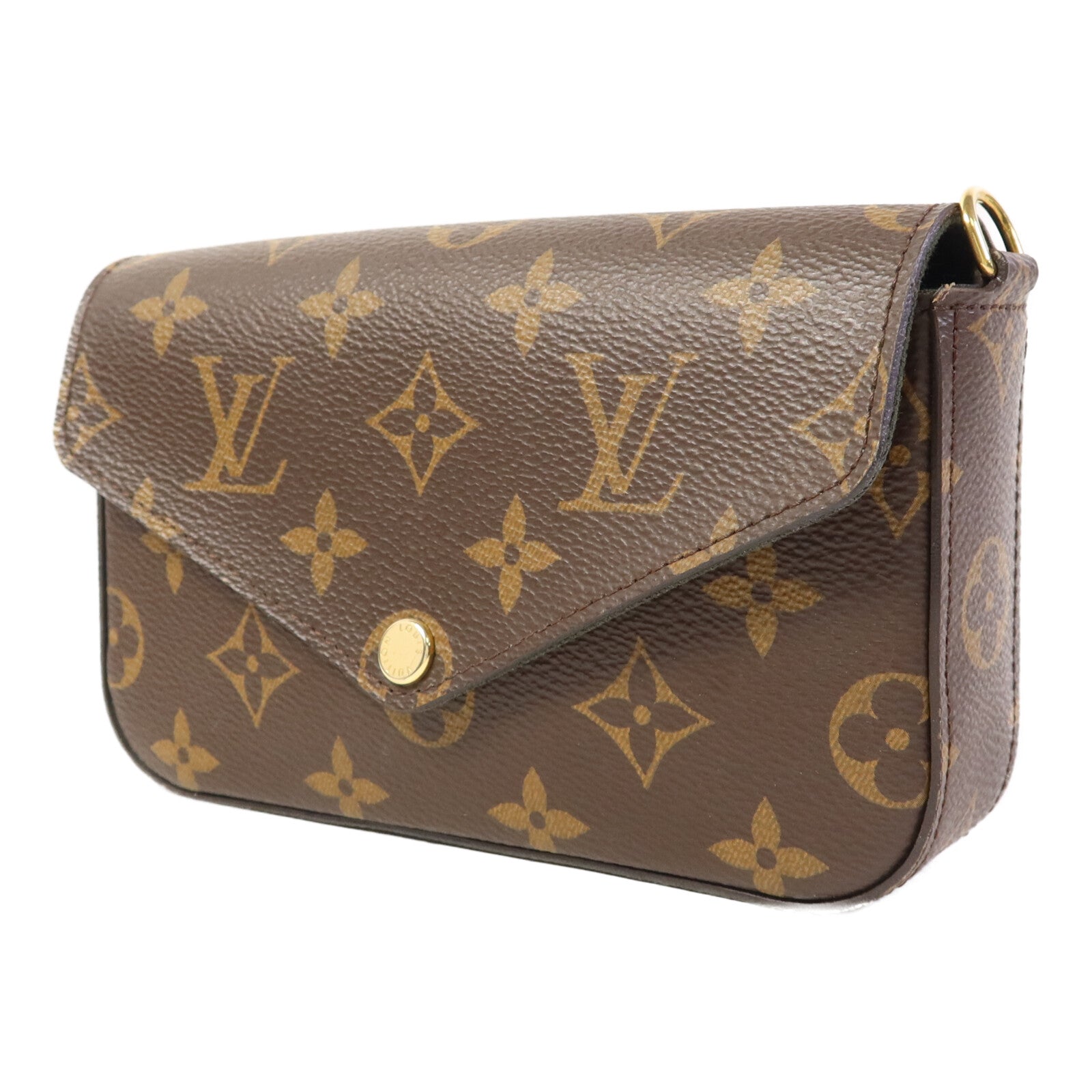 LOUIS VUITTON Monogram Felicie Strap & Go金扣肩背袋