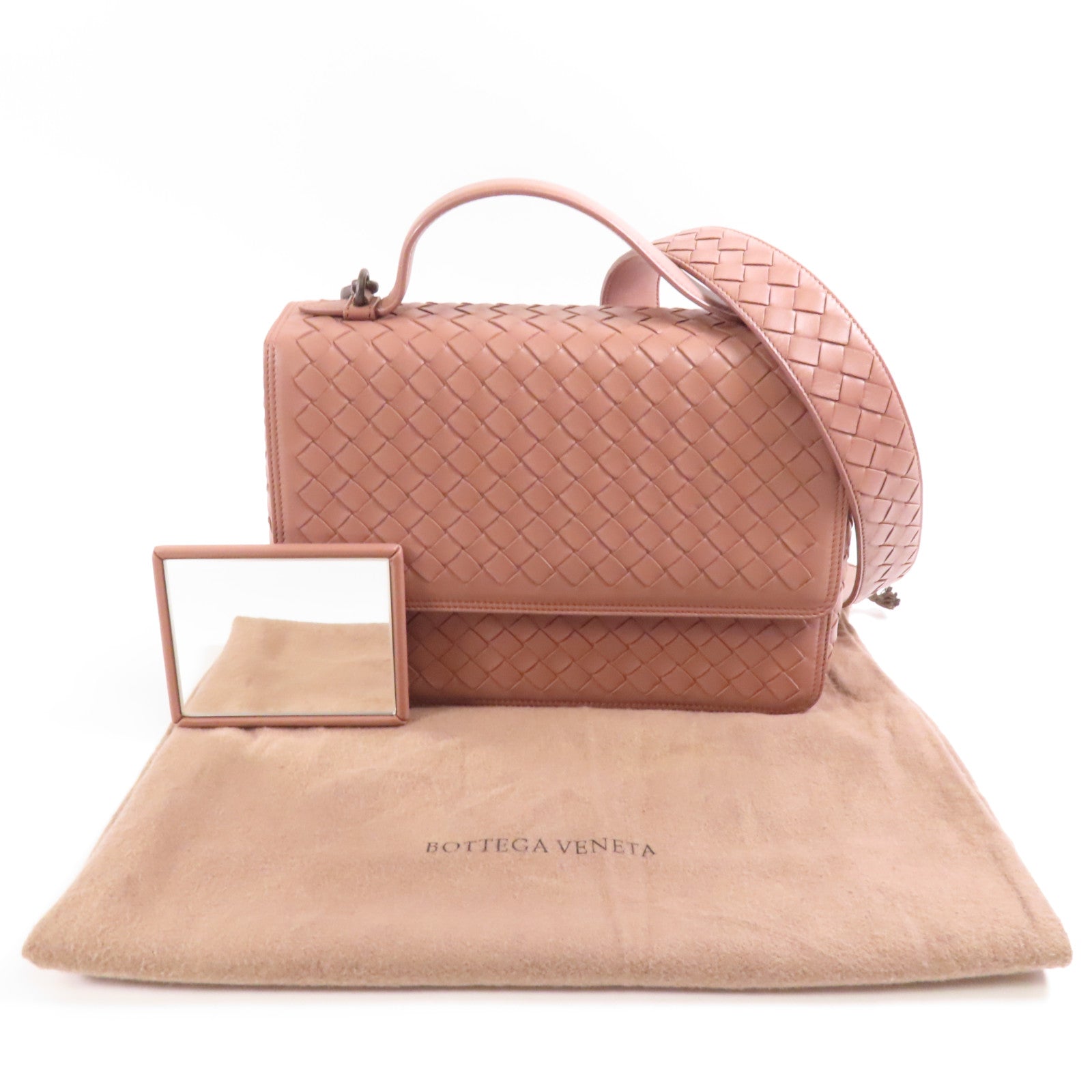 BOTTEGA VENETA 織紋皮革2 Way Shoulder手挽肩背兩用袋