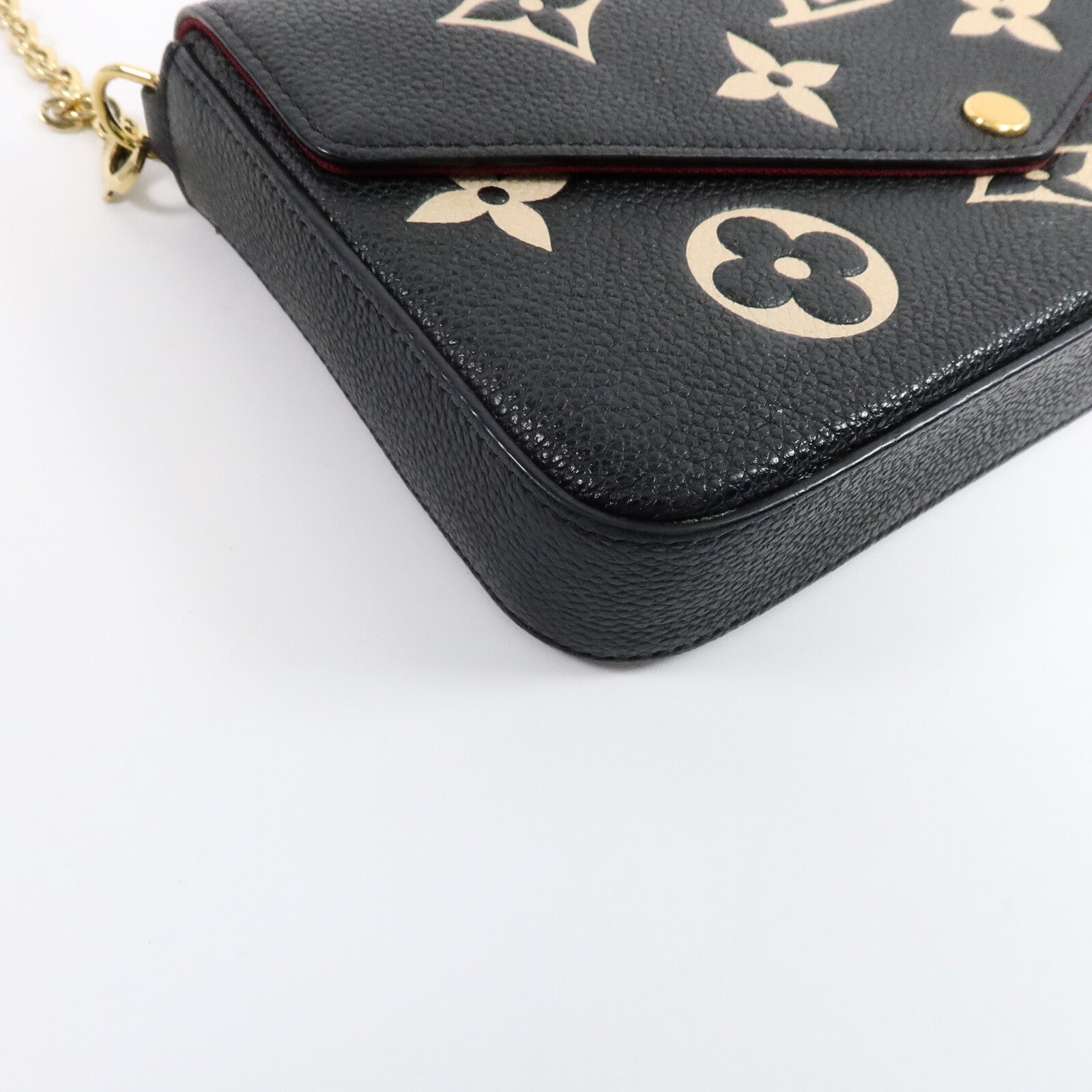 LOUIS VUITTON Monogram Empreinte Pochette Felicie肩背袋
