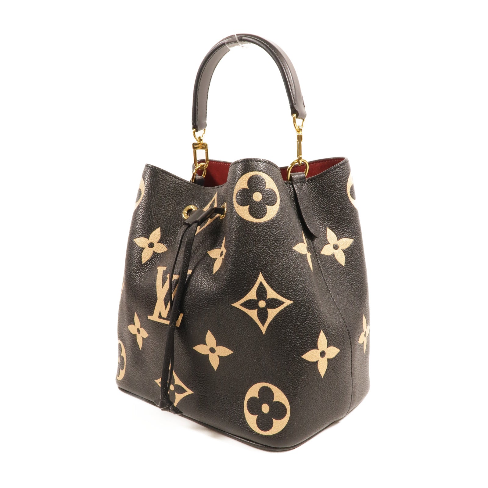 LOUIS VUITTON Monogram Empreinte Bicolor Neo Noe MM金扣手挽肩背兩用袋