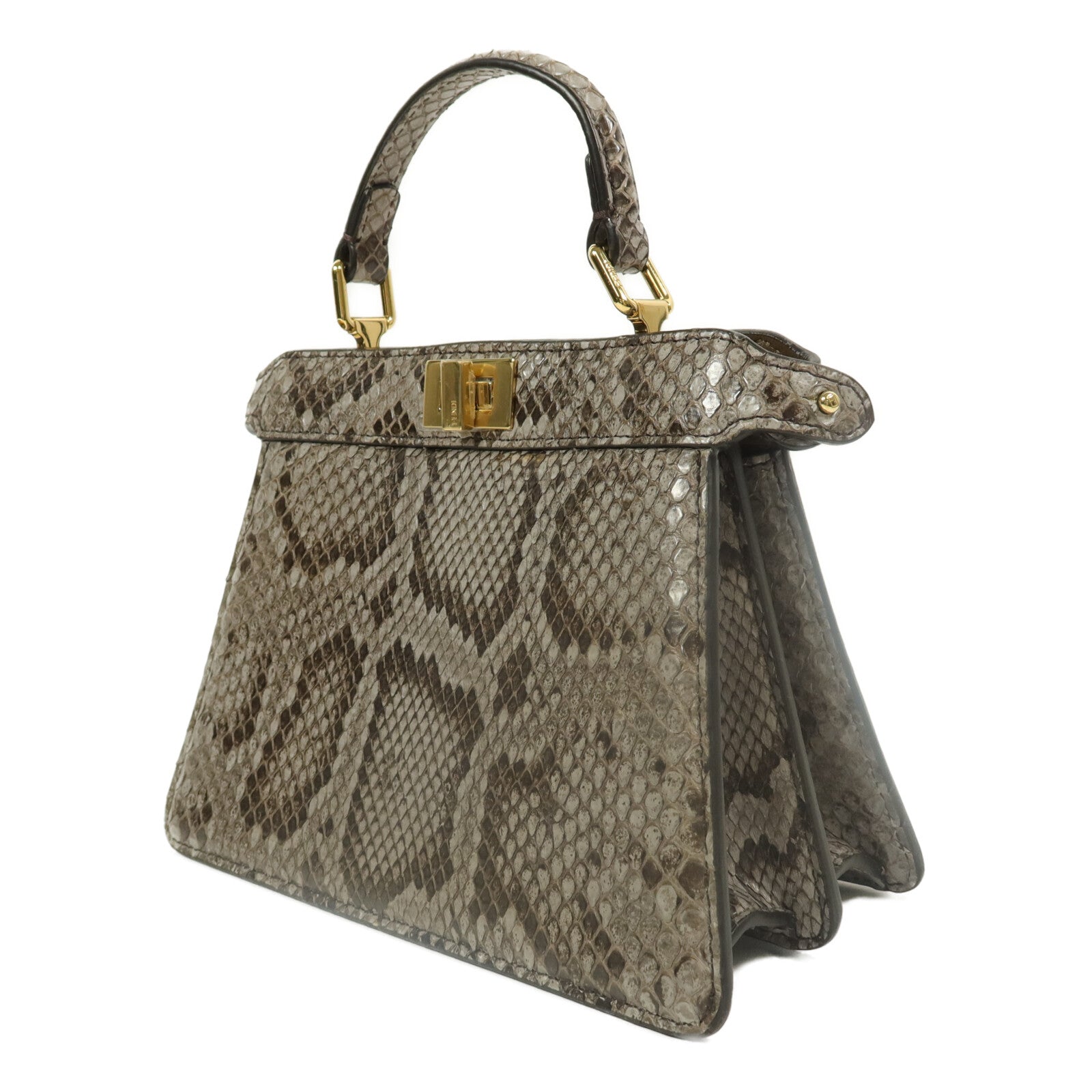 FENDI 珍稀皮革Peekaboo Iseeu Mini手挽肩背兩用袋