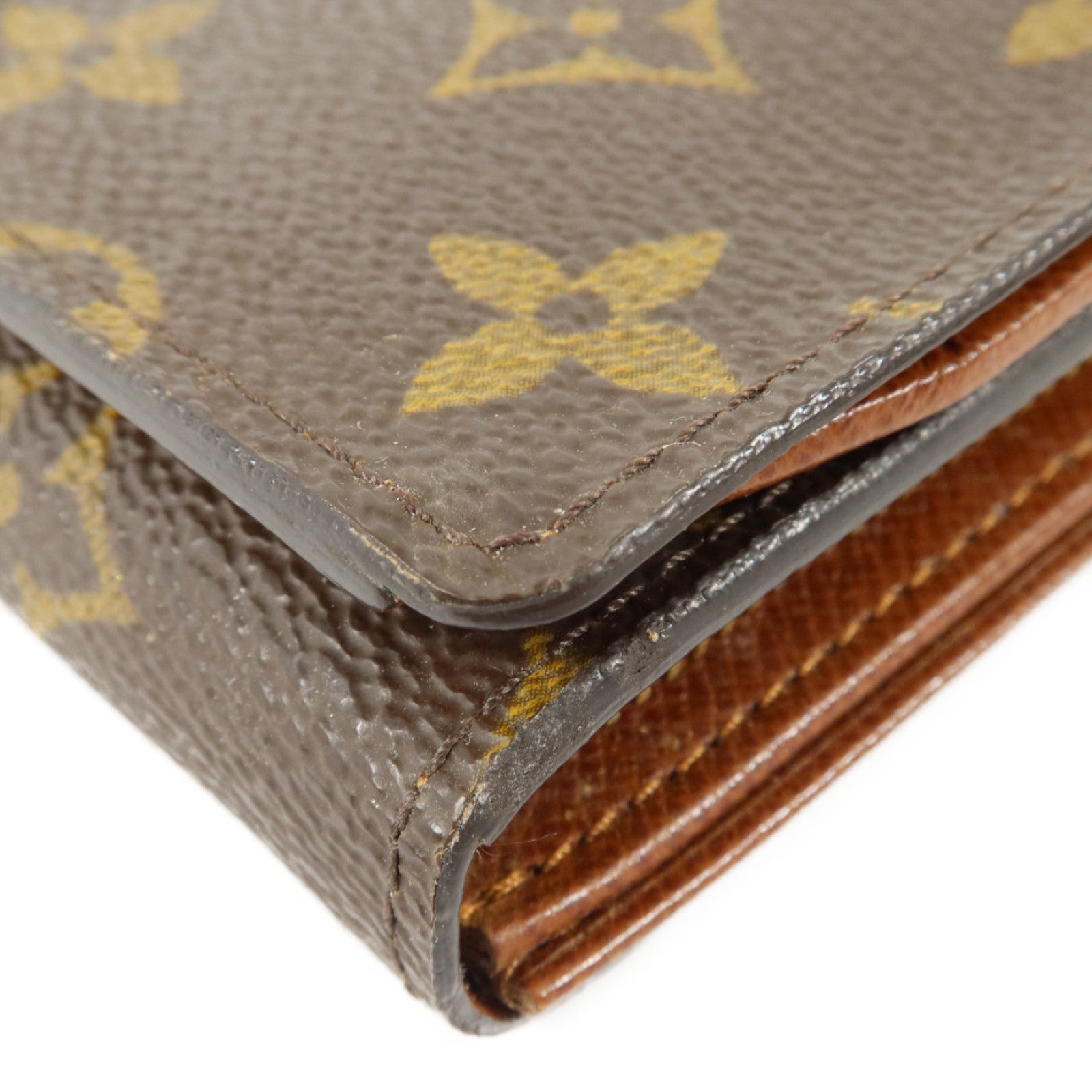 LOUIS VUITTON Monogram Porte Monnaie Billets Tresor金扣長錢包