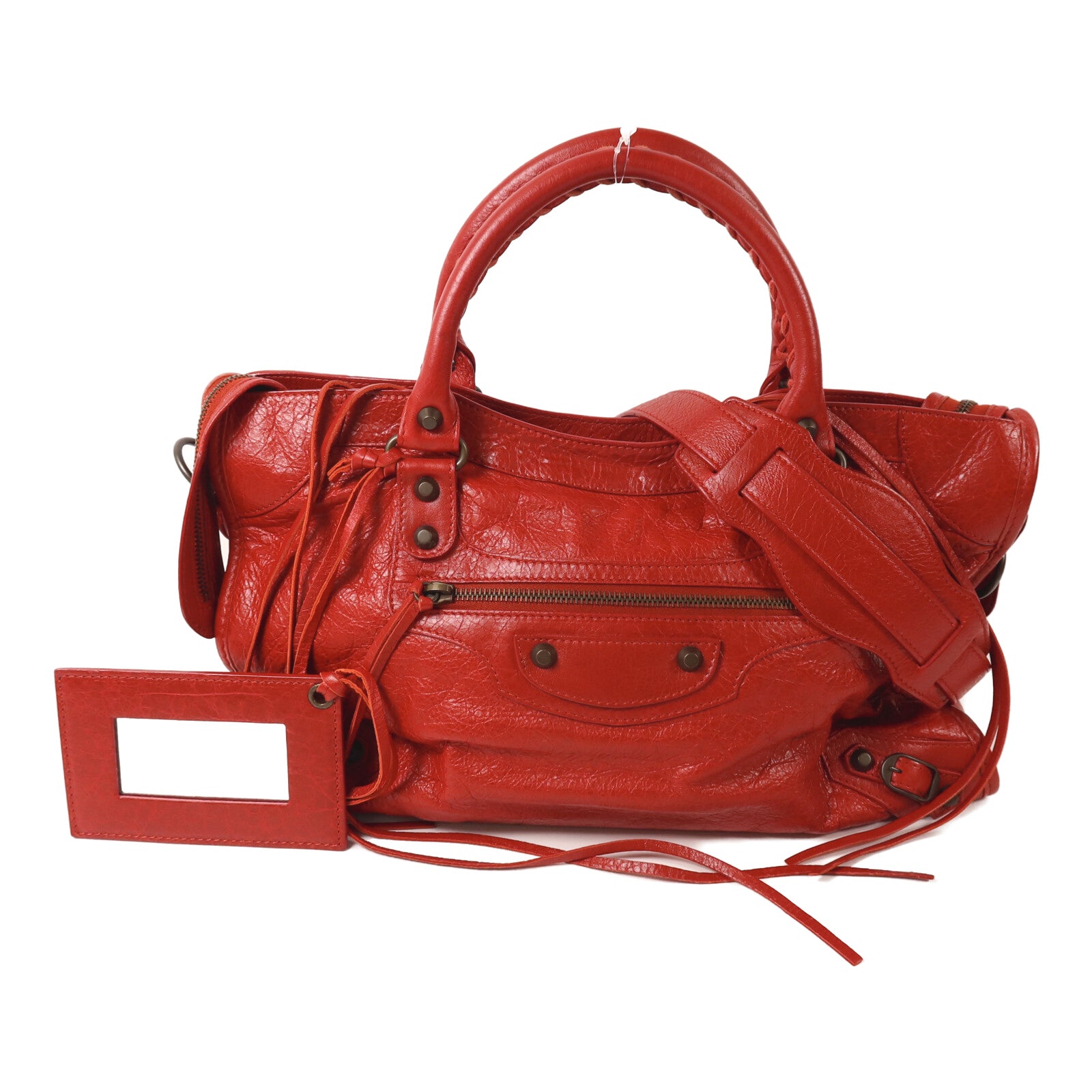 BALENCIAGA 牛皮皮革City手挽肩背兩用袋