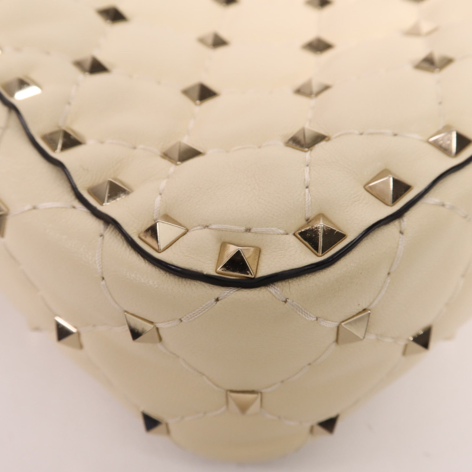 Valentino 牛皮皮革Shoulder Bag金扣肩背袋