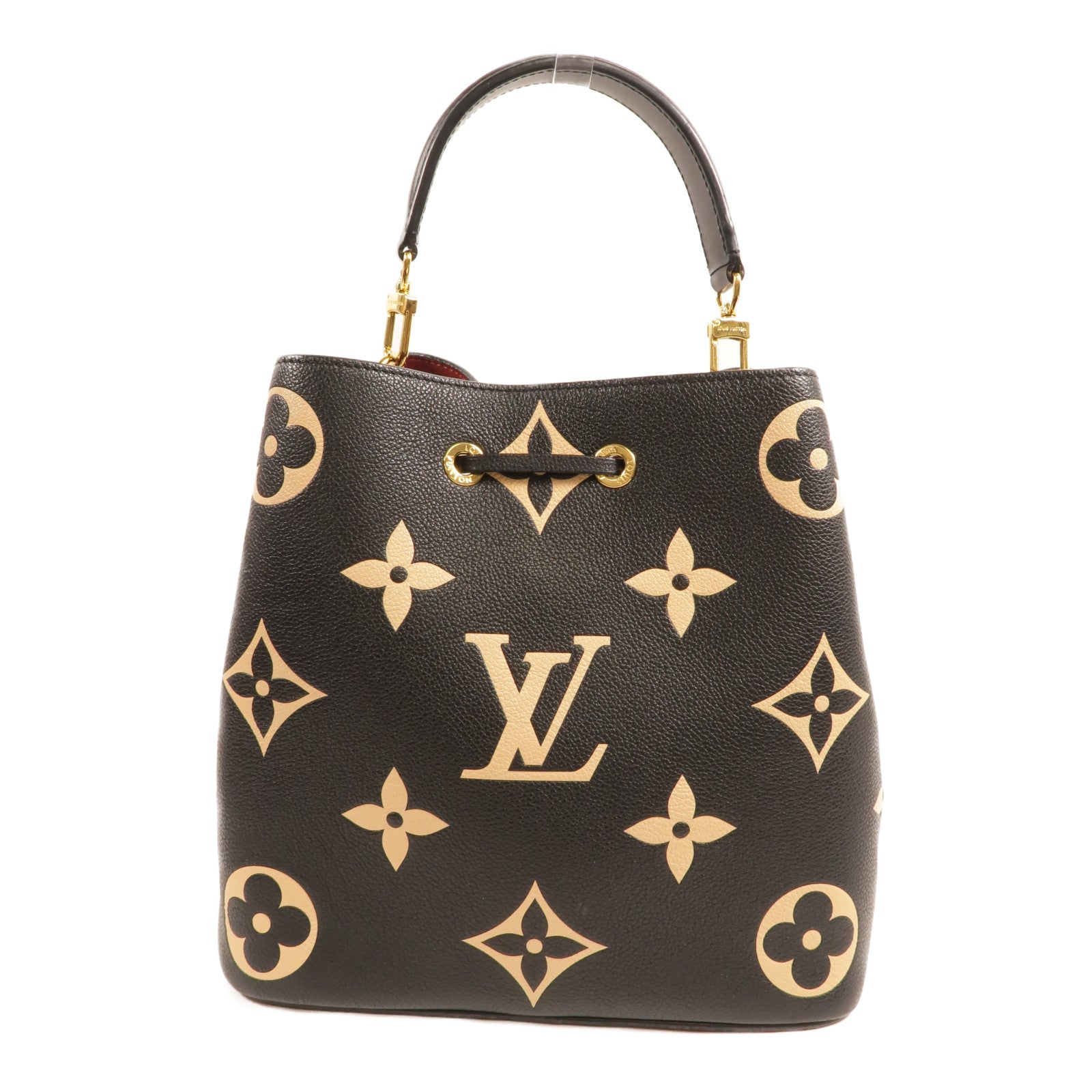 LOUIS VUITTON Monogram Empreinte Bicolor Neo Noe MM金扣手挽肩背兩用袋