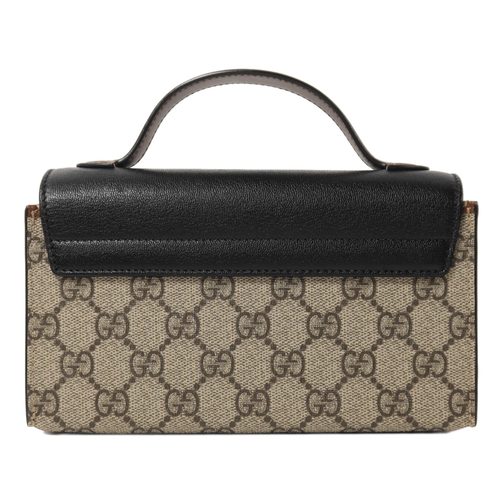 GUCCI 塗層帆布PadLock Mini手挽肩背兩用袋