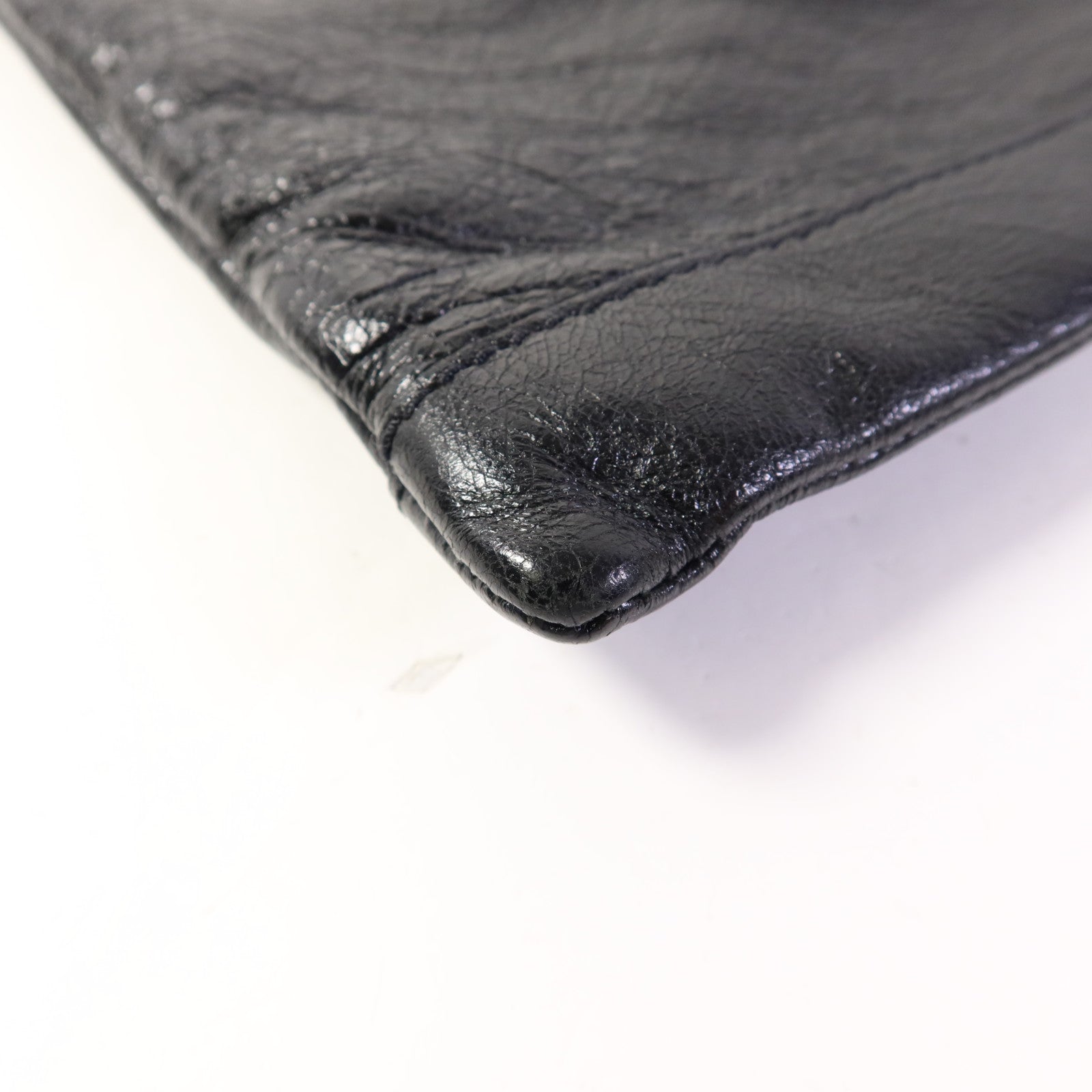 BALENCIAGA 牛皮皮革Classic City Large Pouch銀扣手拿包