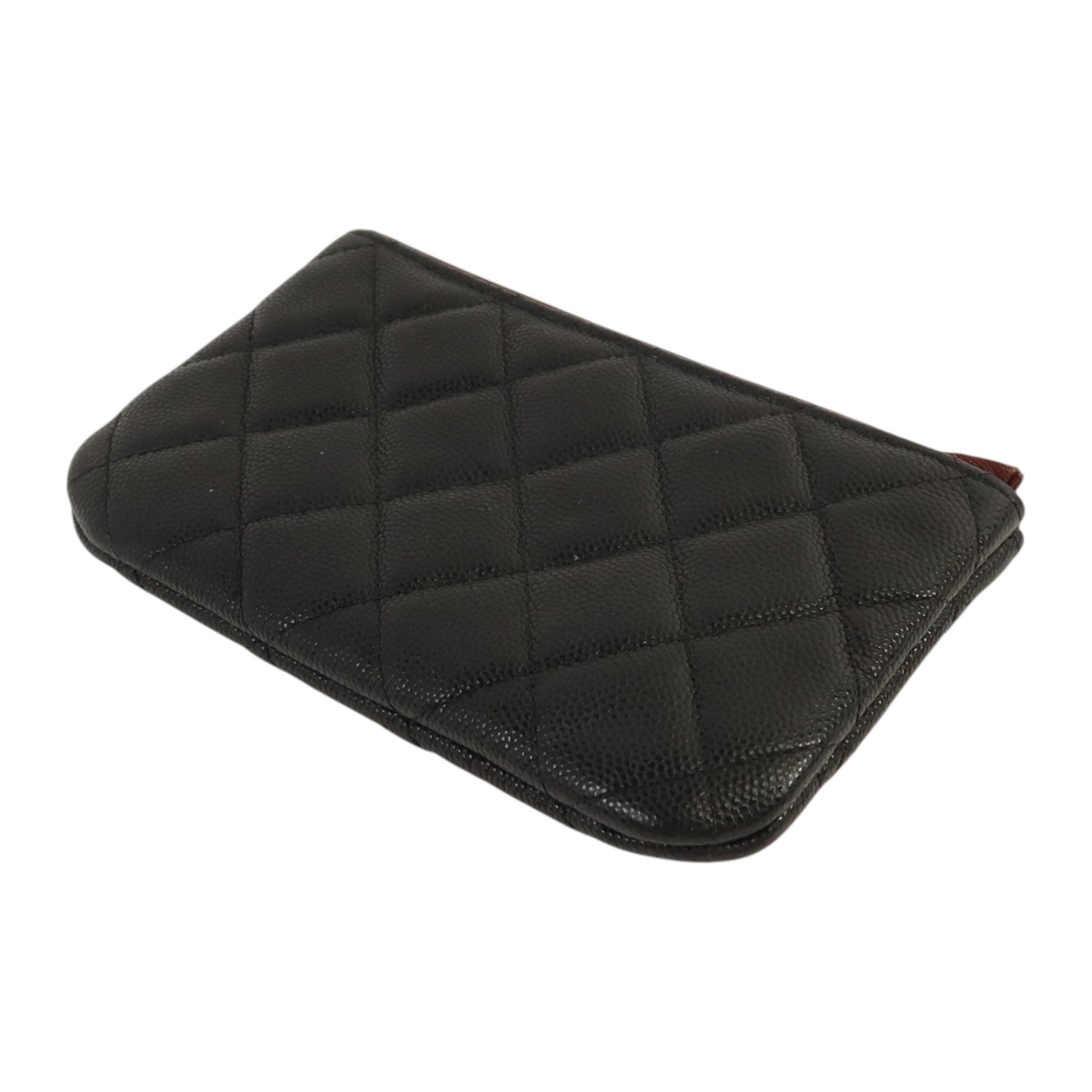 CHANEL 牛皮皮革Classic Small Zipper Pouch金扣錢包