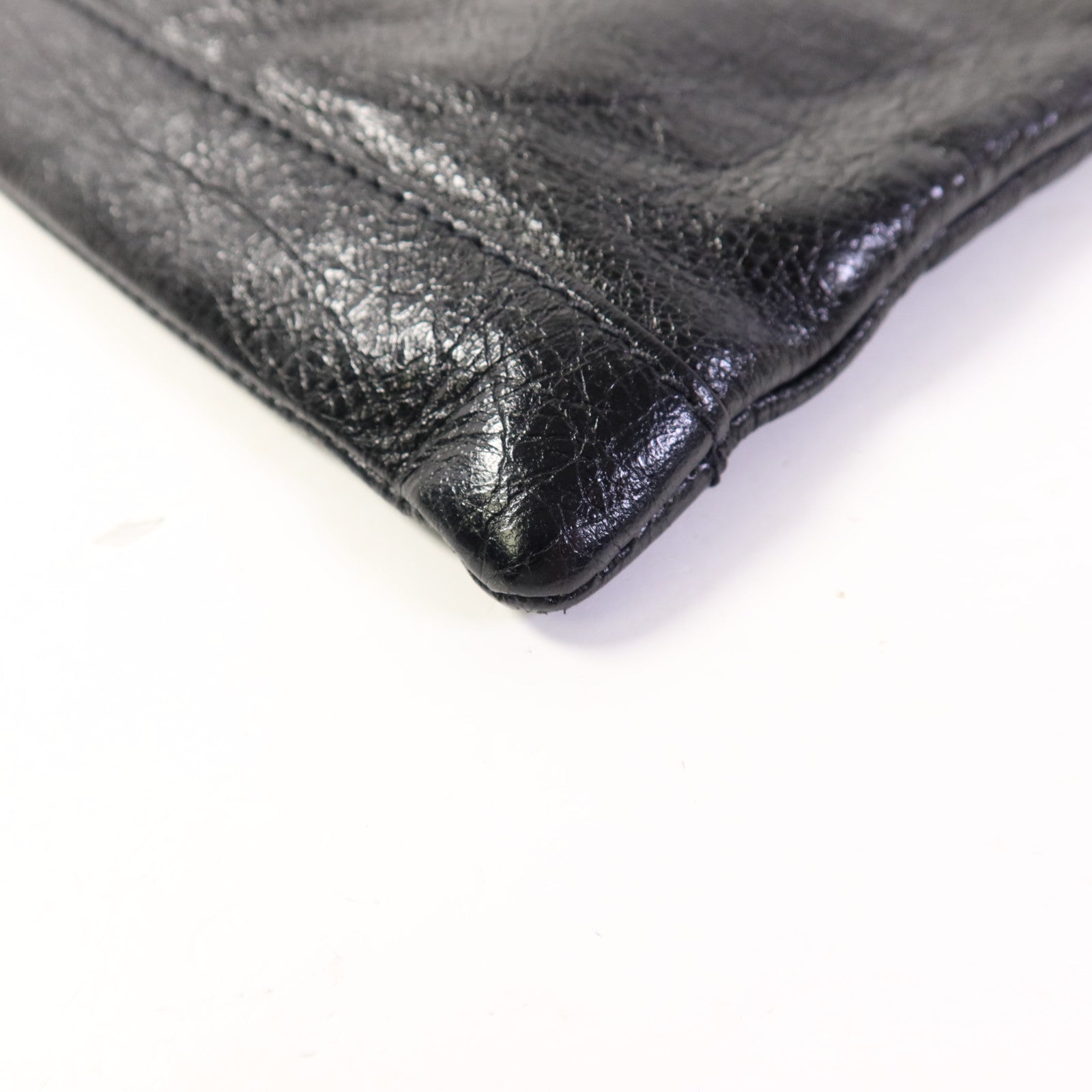 BALENCIAGA 牛皮皮革Classic City Large Pouch銀扣手拿包