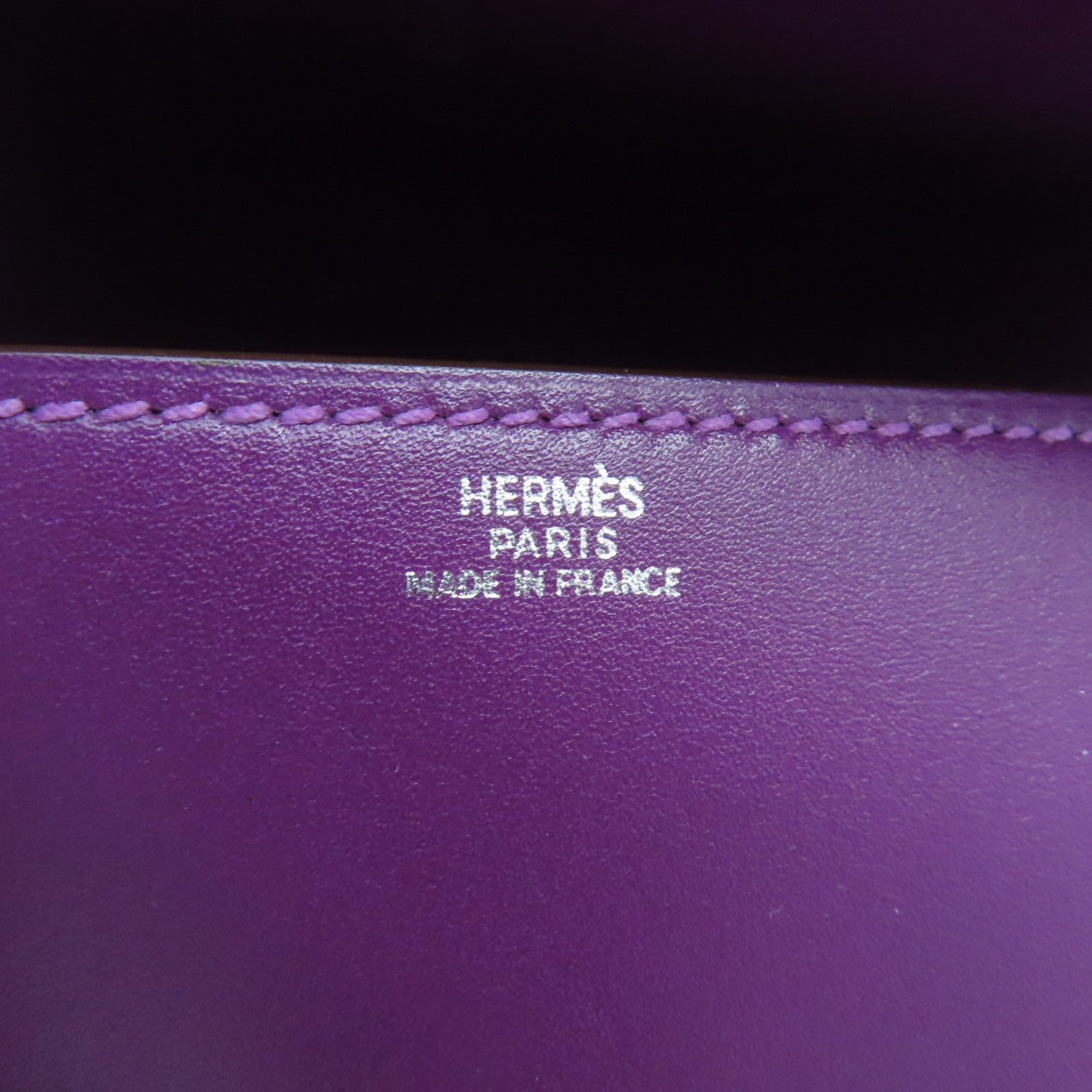 HERMES **【激減優惠】Tadelak皮革Medor CDC Clutch銀扣手拿包海葵紫色