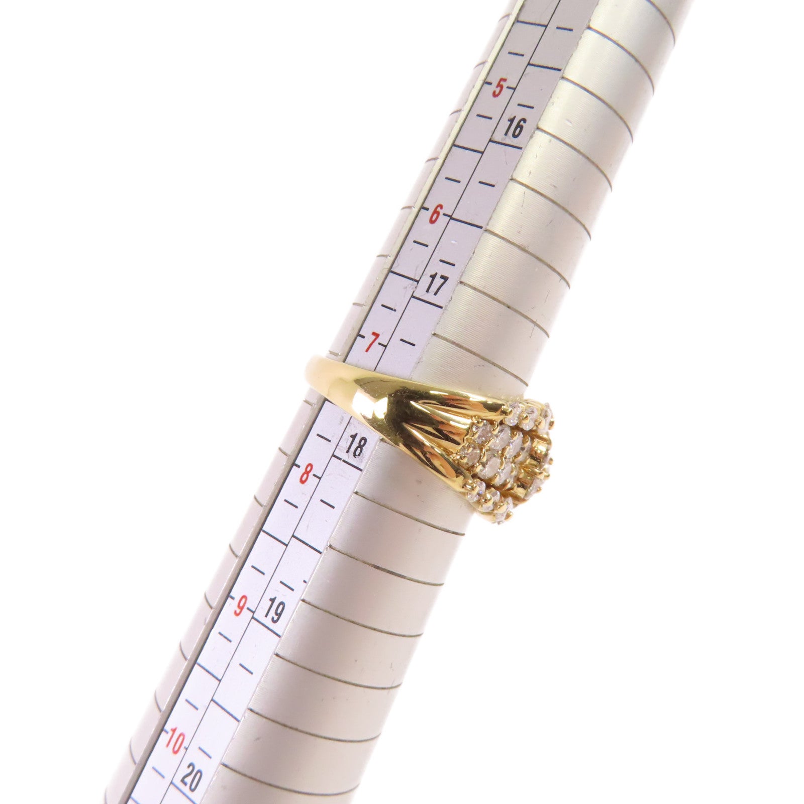 JEWELRY 18K黃金/2.39ct鑽石Diamond Ring戒指US#7.25