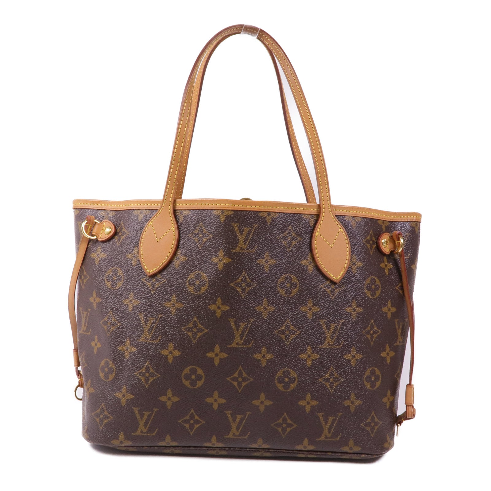 LOUIS VUITTON Monogram Neverfull PM金扣肩背袋