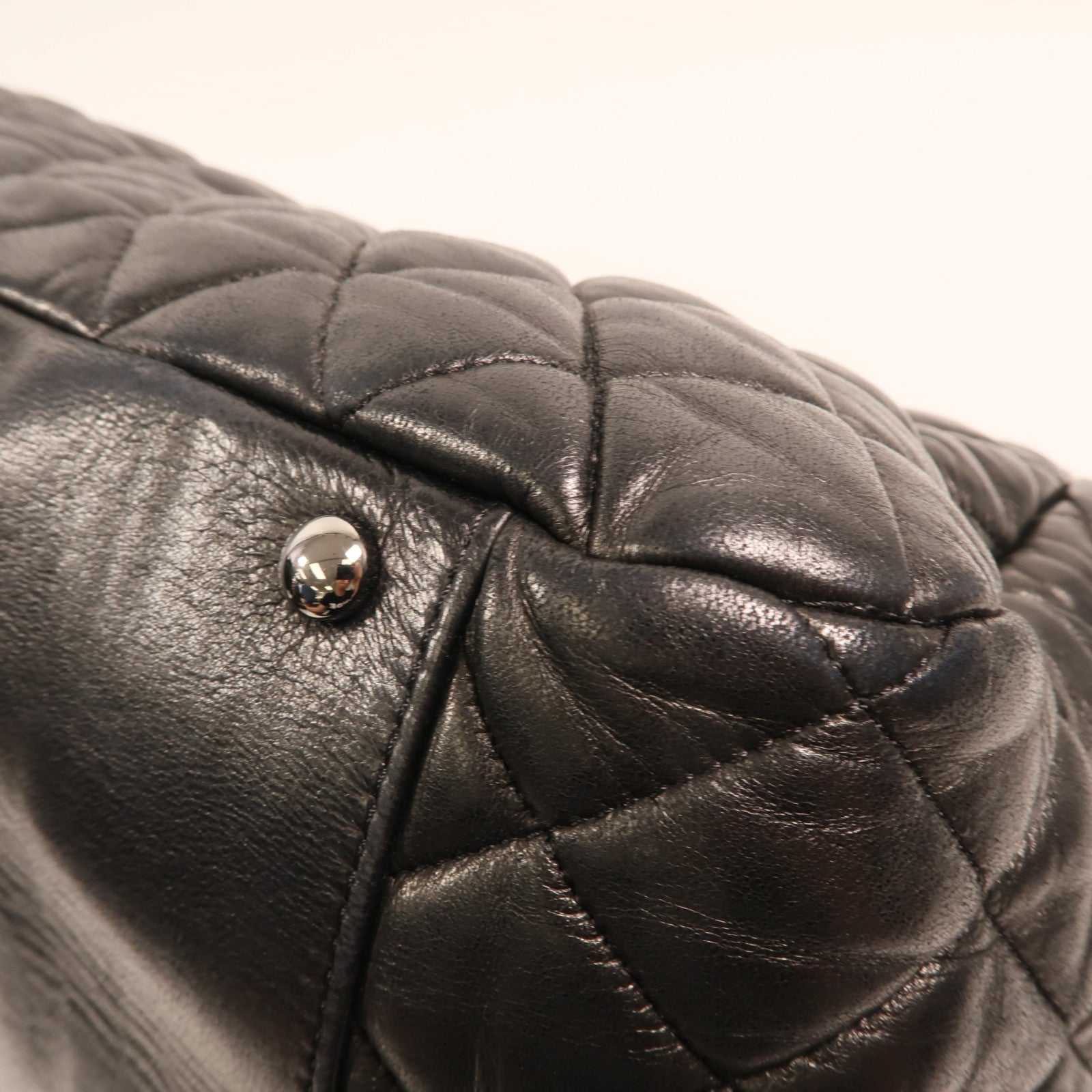 CHANEL 羊皮皮革Paris Moscou Flap Bag銀扣鏈帶肩背袋