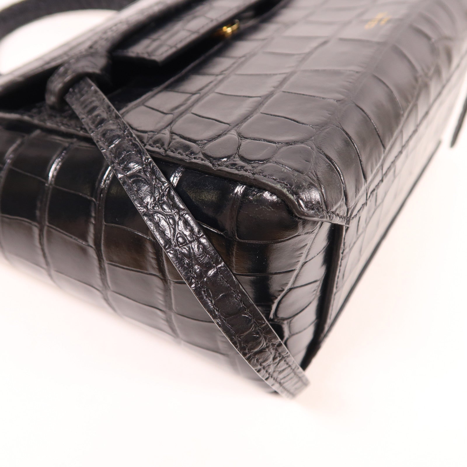 CELINE 牛皮皮革Belt Bag金扣手挽肩背兩用袋