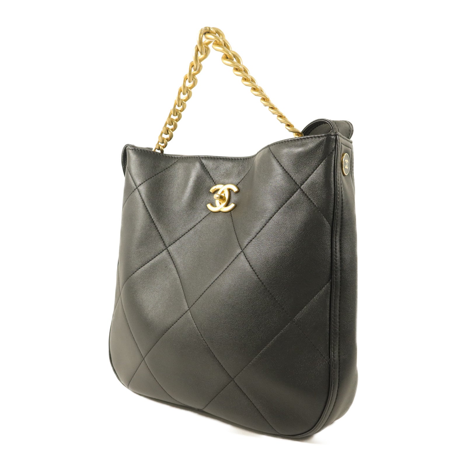 CHANEL 羊皮皮革Easy Mood Hobo Bag手挽肩背兩用袋