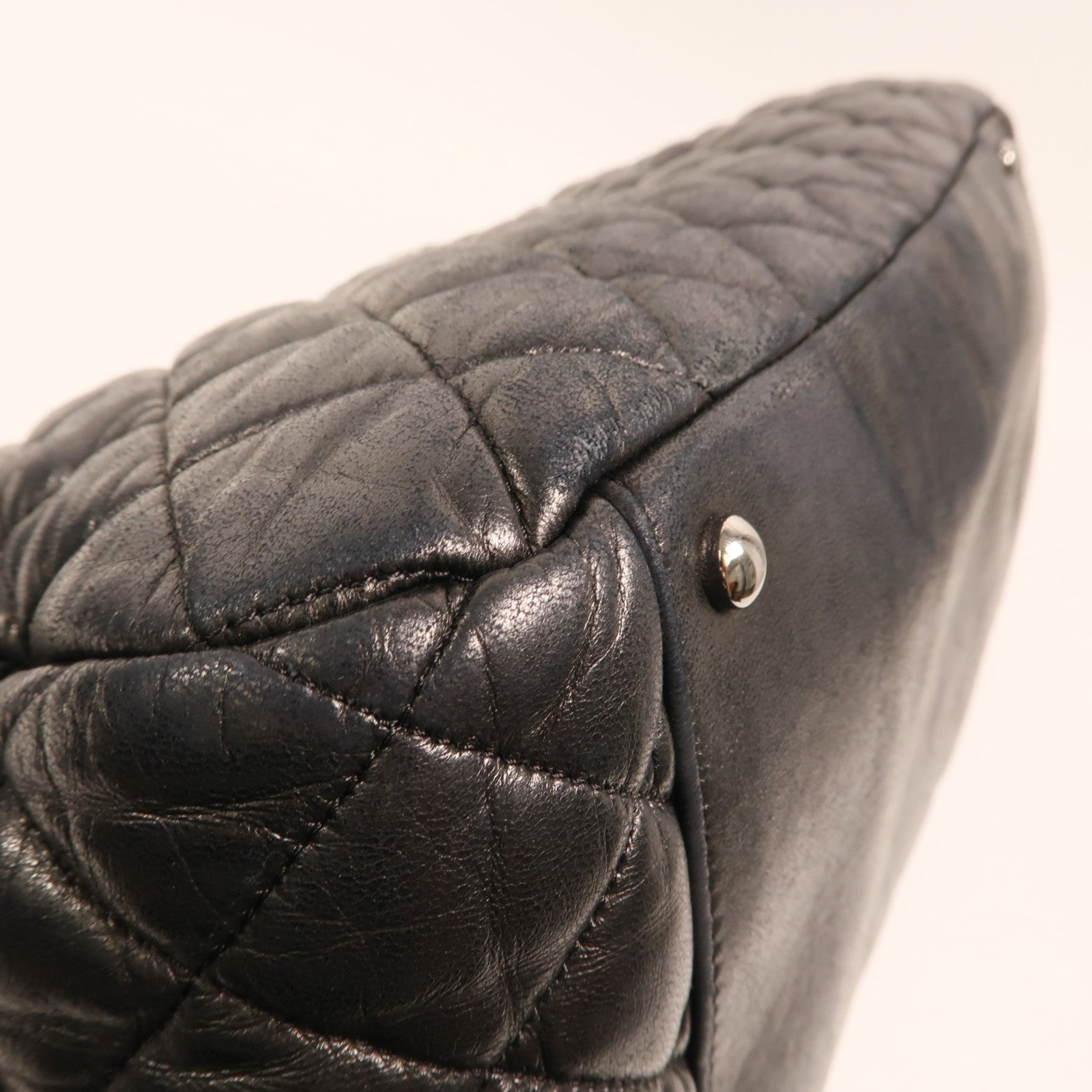 CHANEL 羊皮皮革Paris Moscou Flap Bag銀扣鏈帶肩背袋