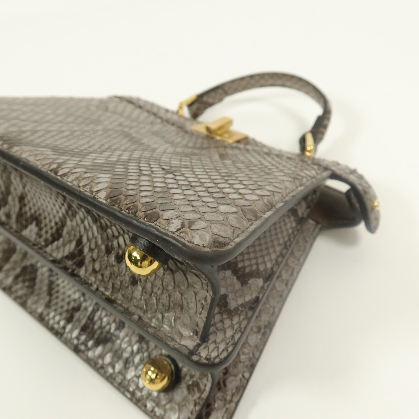FENDI 珍稀皮革Peekaboo Iseeu Mini手挽肩背兩用袋