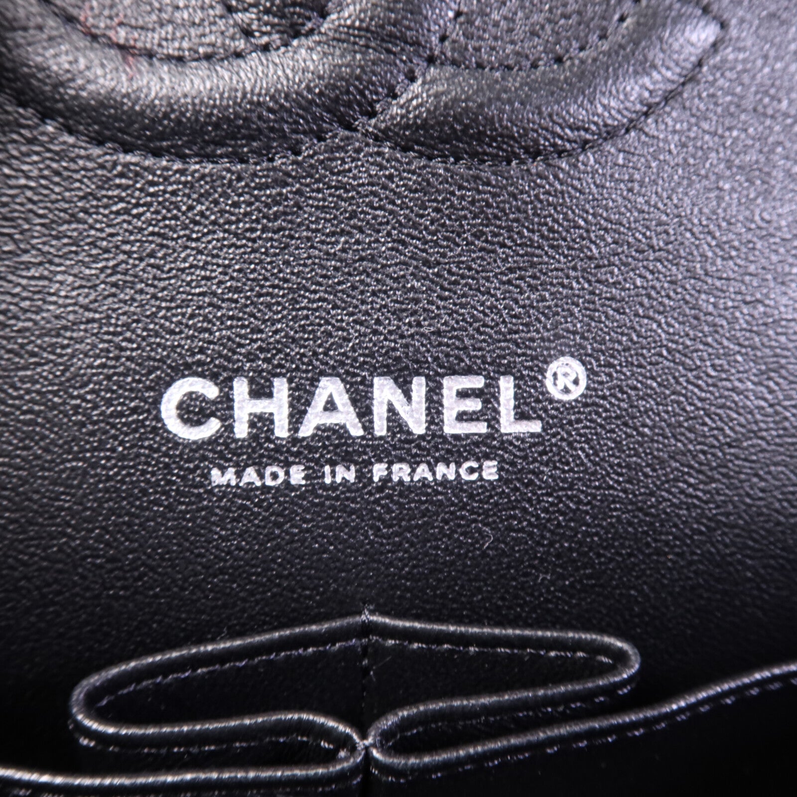 CHANEL 牛皮皮革Classic 25銀扣鏈帶肩背袋