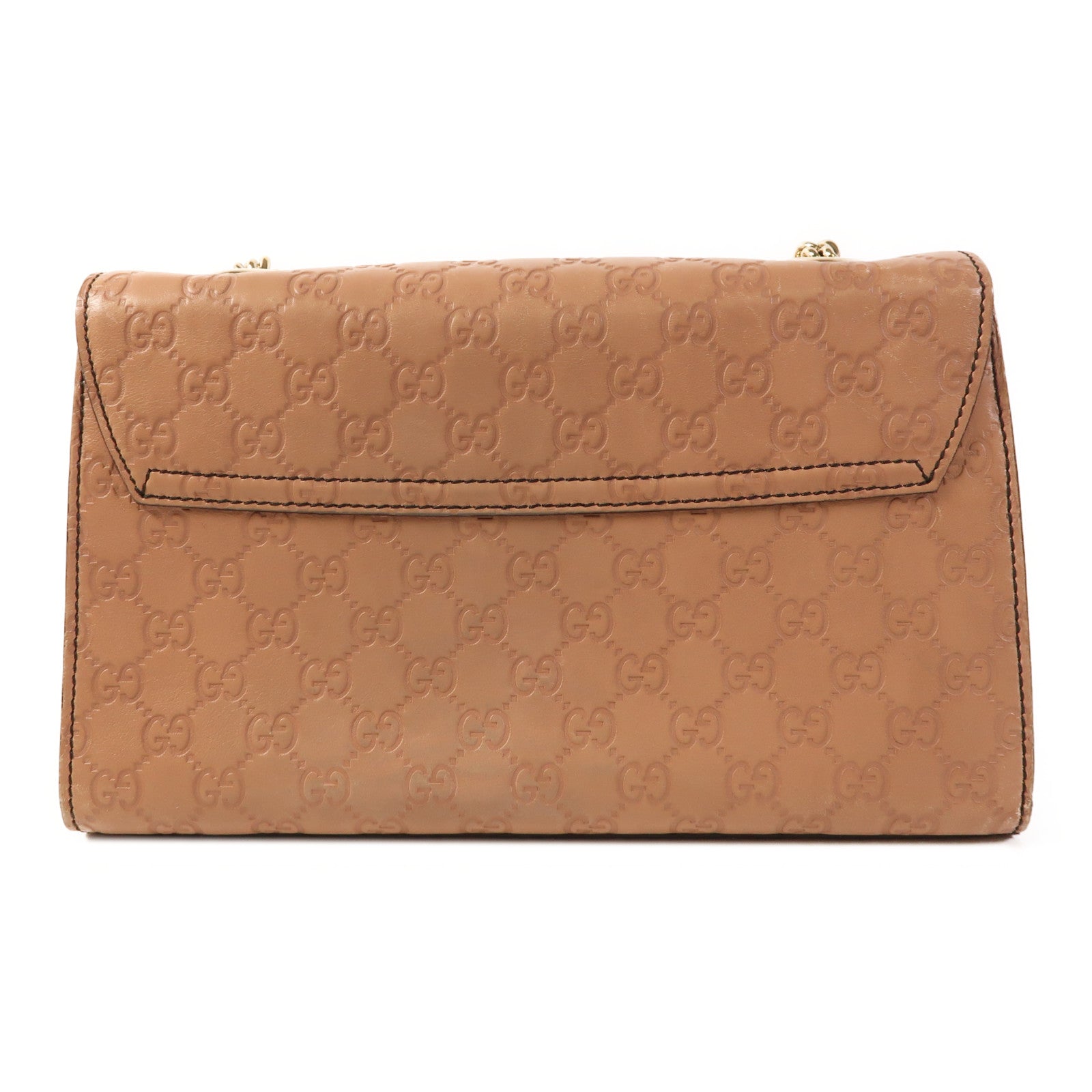GUCCI 牛皮皮革Horsebit Shoulder Bag金扣鏈帶肩背袋