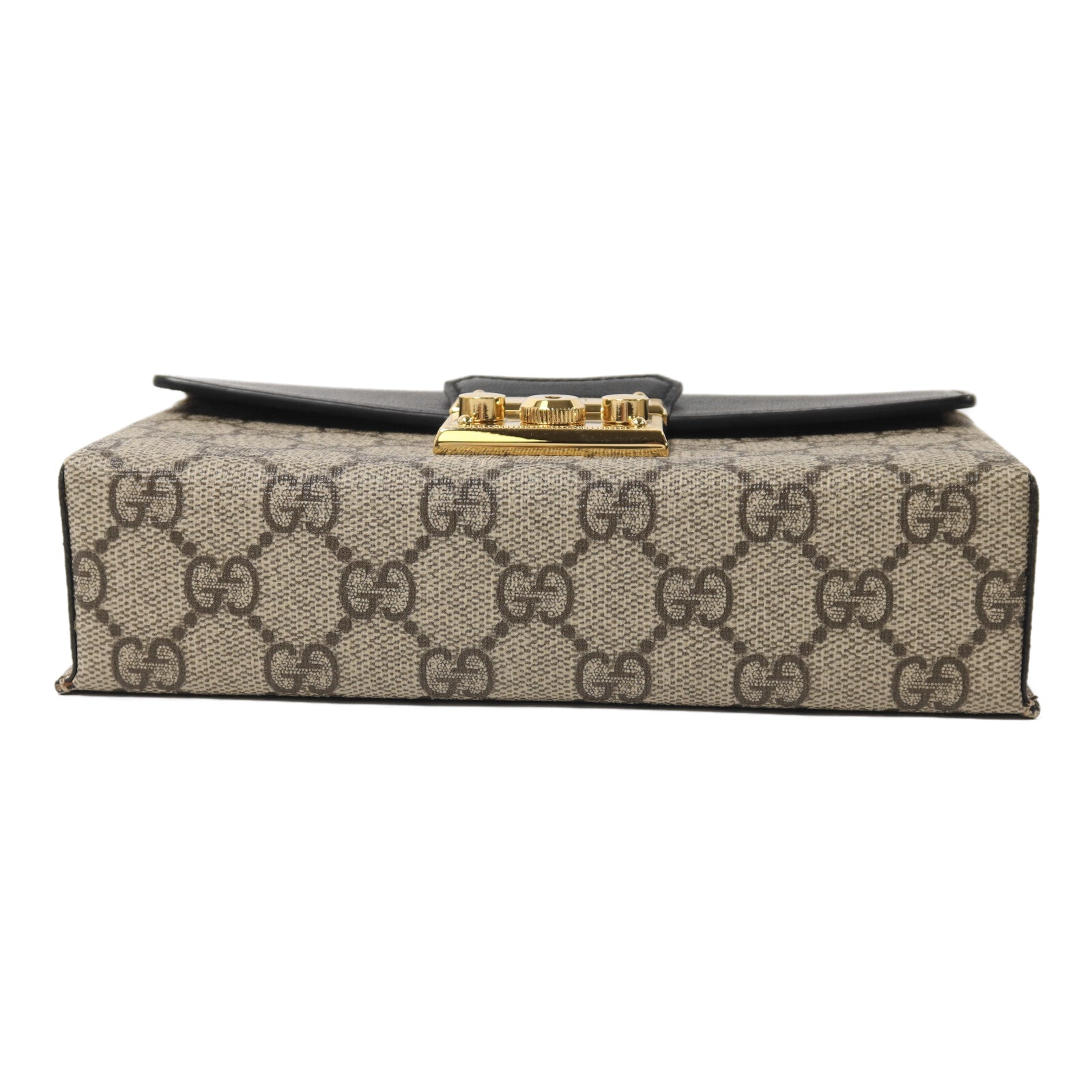 GUCCI 塗層帆布PadLock Mini手挽肩背兩用袋