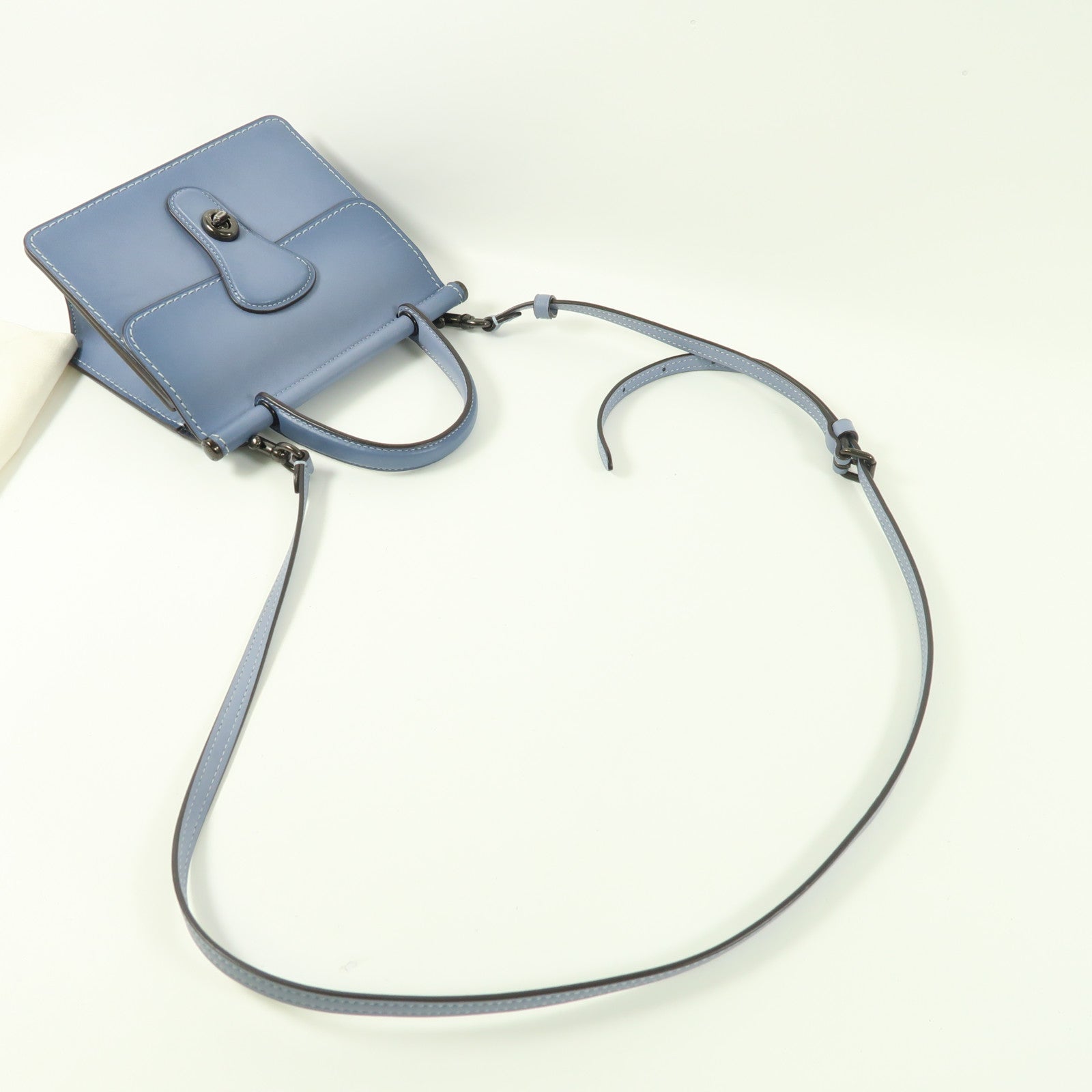 COACH 牛皮皮革2 Way Shoulder Bag手挽肩背兩用袋