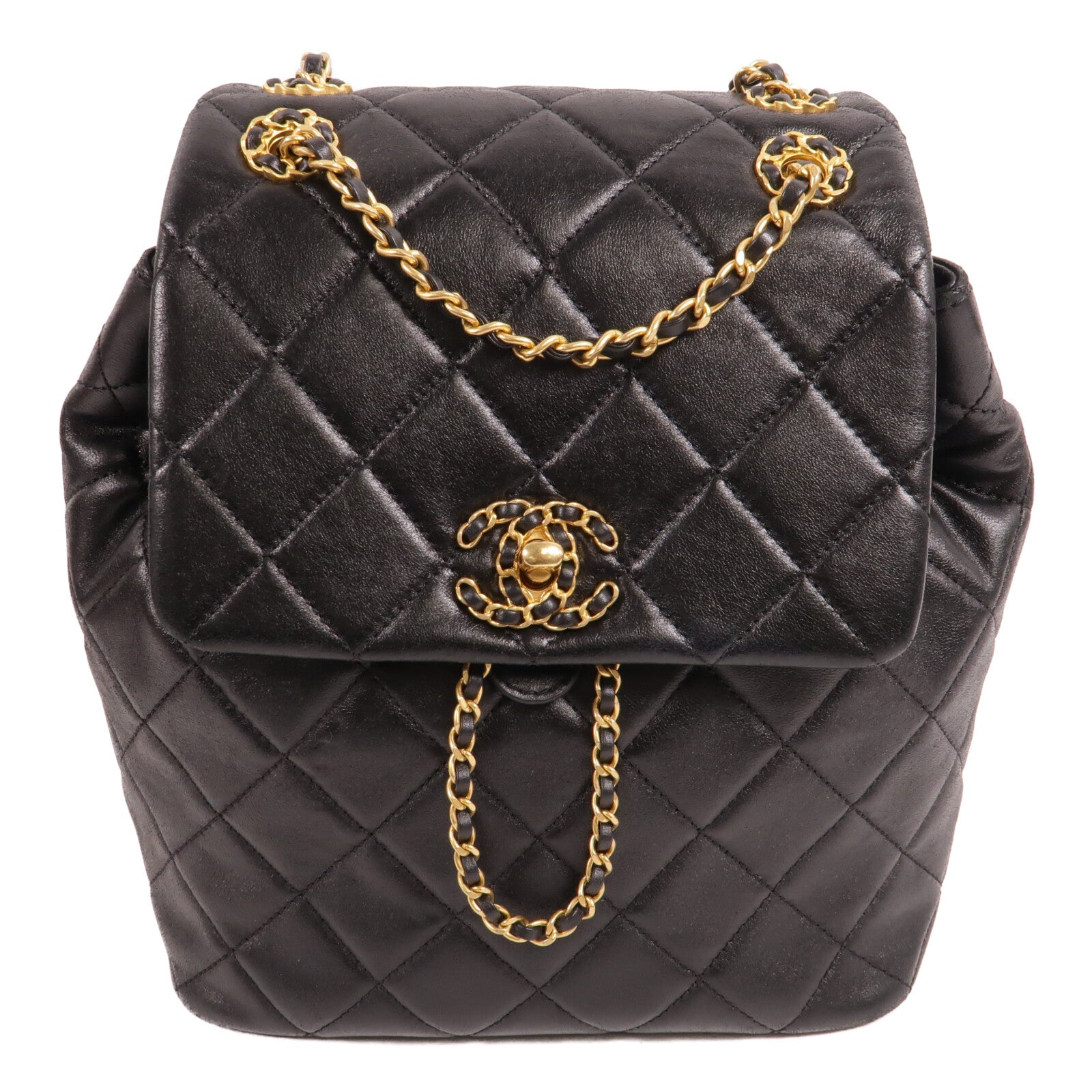 CHANEL 牛皮皮革C19 Backpack背包