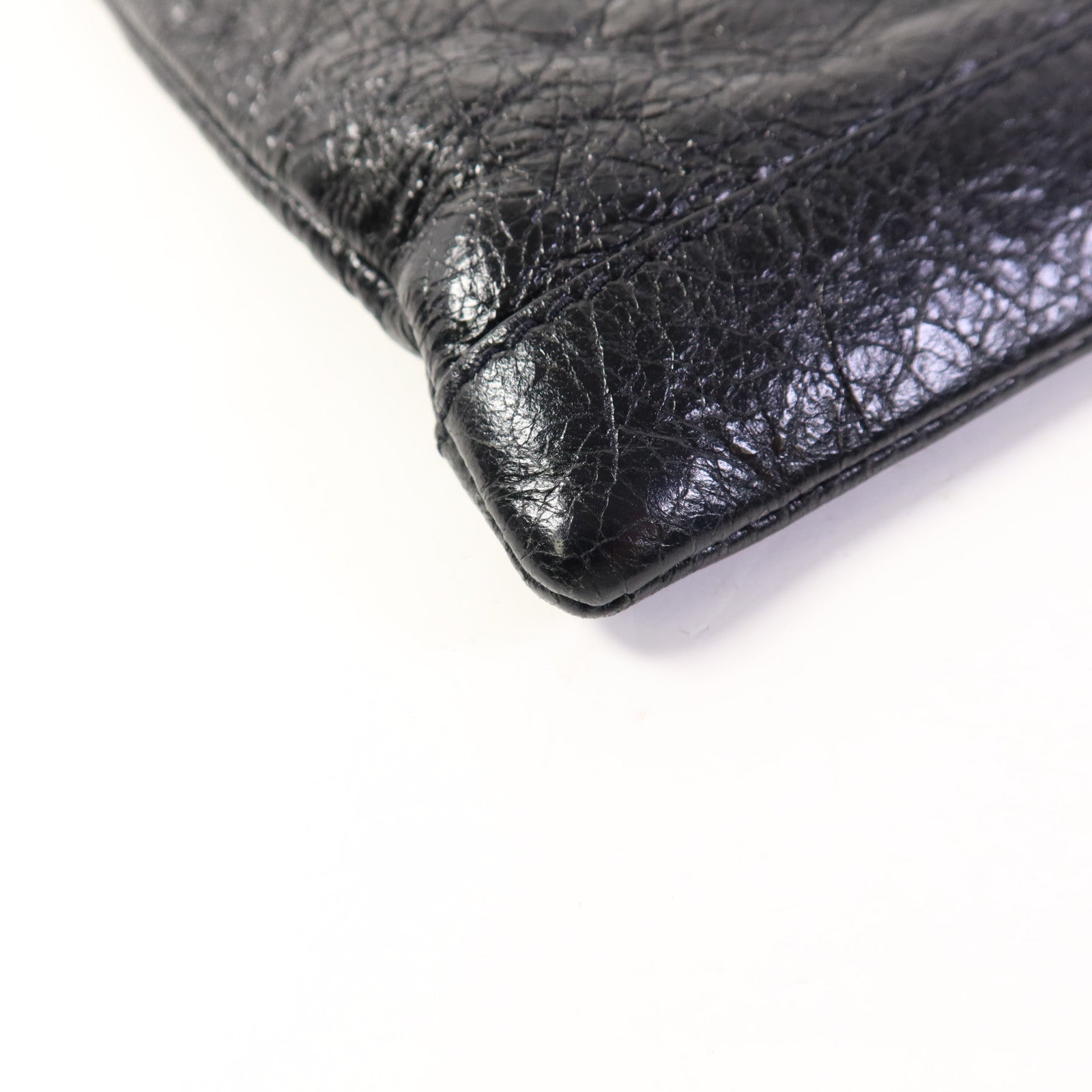 BALENCIAGA 牛皮皮革Classic City Large Pouch銀扣手拿包