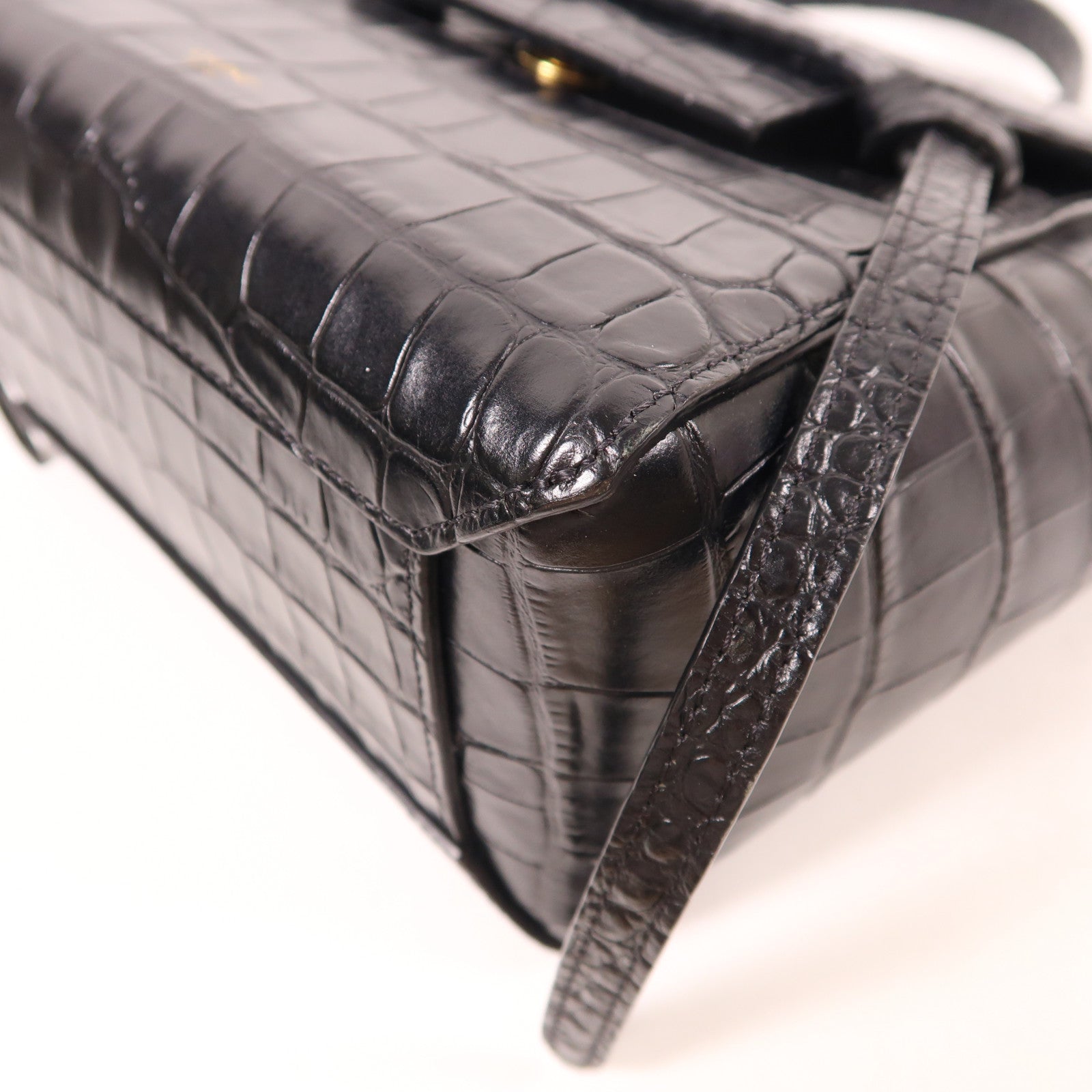 CELINE 牛皮皮革Belt Bag金扣手挽肩背兩用袋
