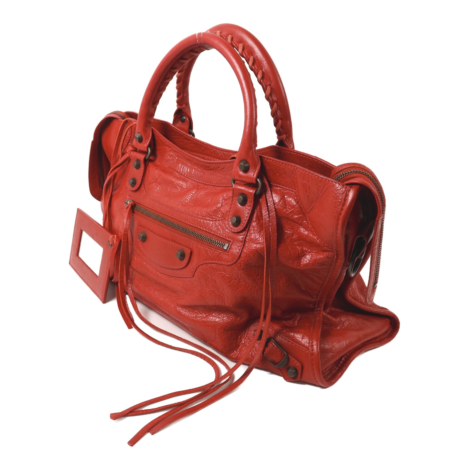 BALENCIAGA 牛皮皮革City手挽肩背兩用袋