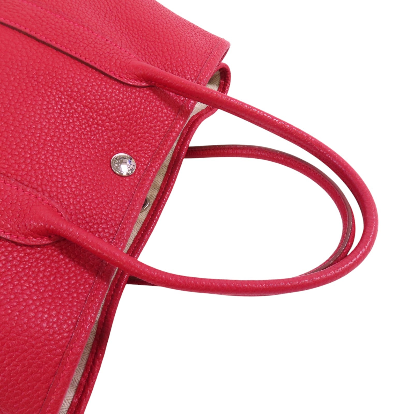 HERMES Negonda皮革Garden Party TPM Tote Bag銀扣手拿包