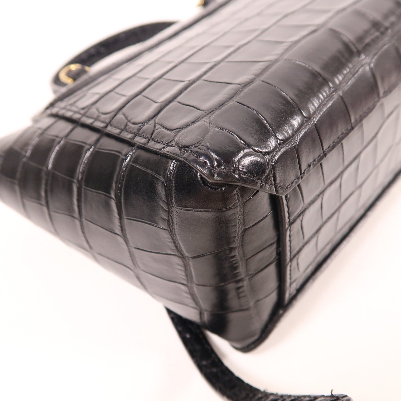 CELINE 牛皮皮革Belt Bag金扣手挽肩背兩用袋