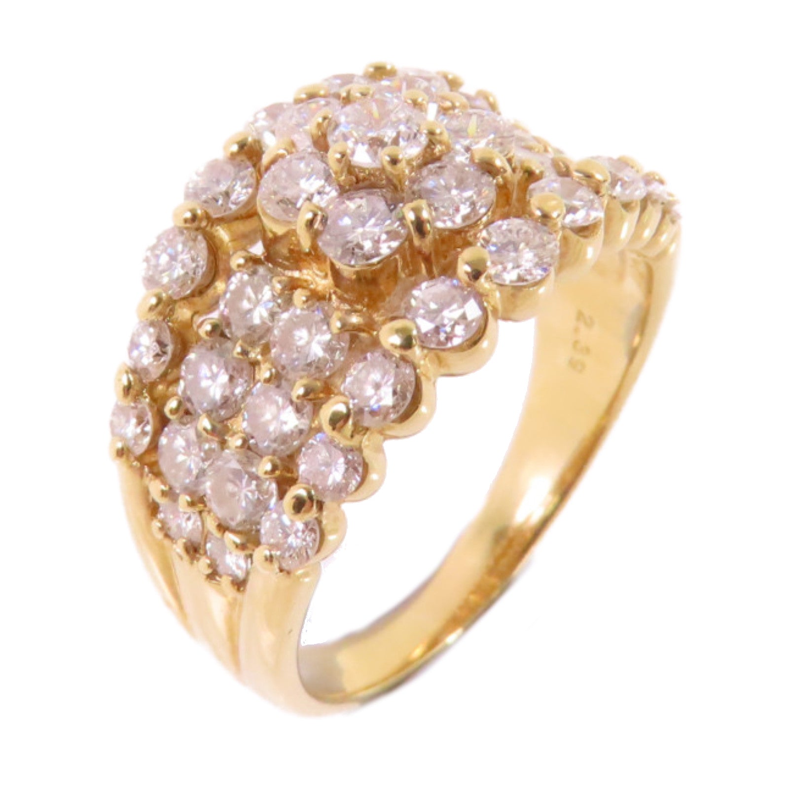 JEWELRY 18K黃金/2.39ct鑽石Diamond Ring戒指US#7.25