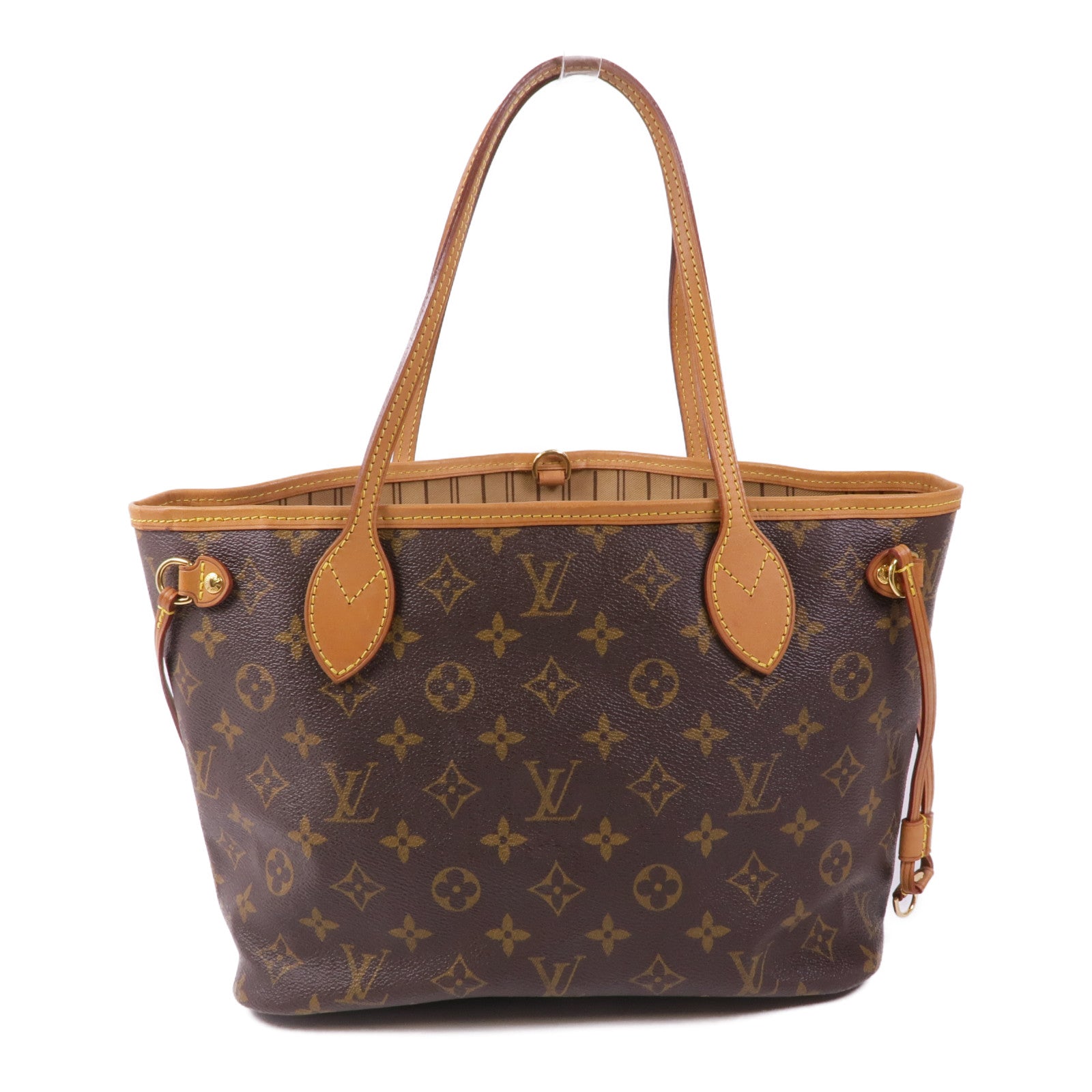 LOUIS VUITTON Monogram Neverfull PM金扣肩背袋
