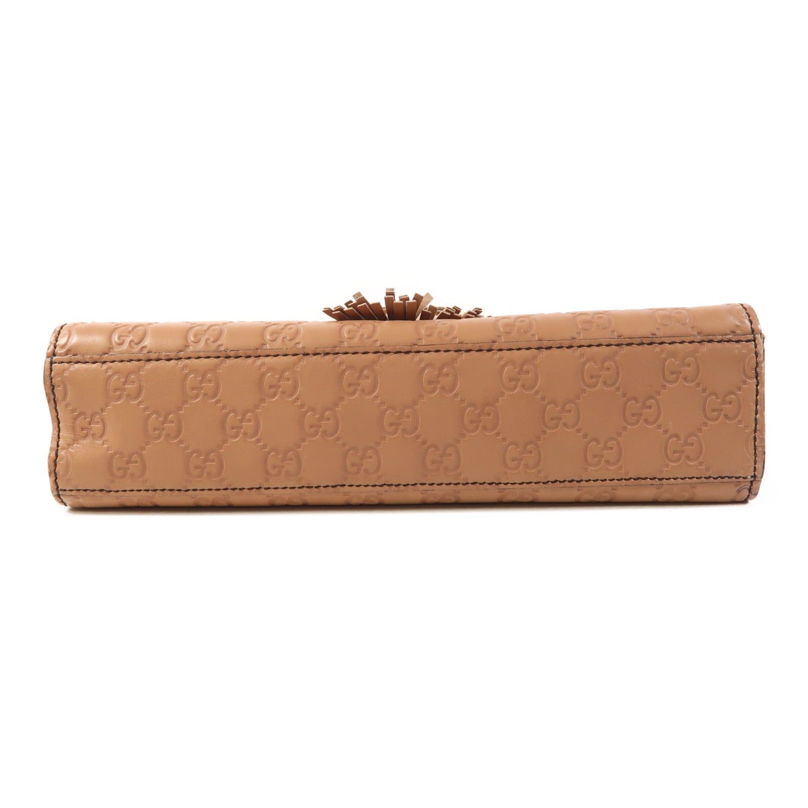 GUCCI 牛皮皮革Horsebit Shoulder Bag金扣鏈帶肩背袋